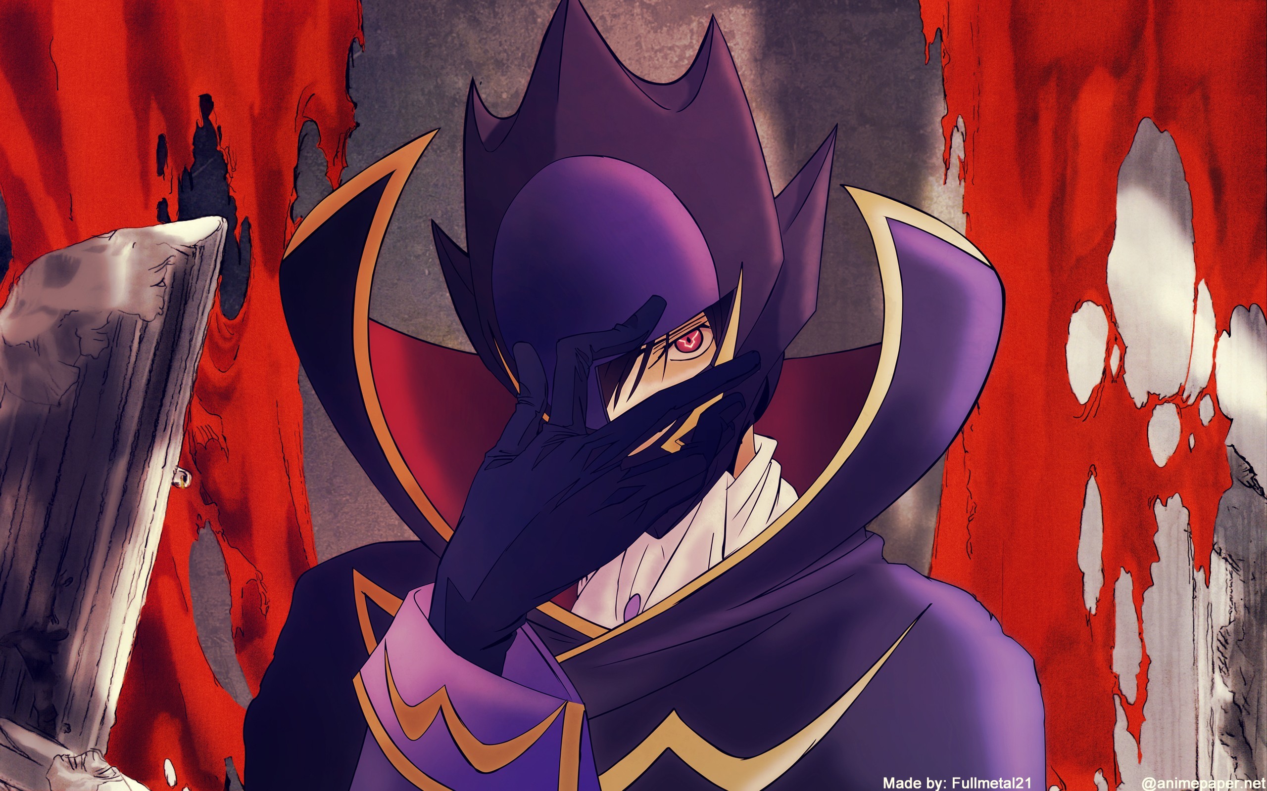 2560x1600 Anime  Zero Code Geass Lamperouge Lelouch The Order of the Black  Knights anime