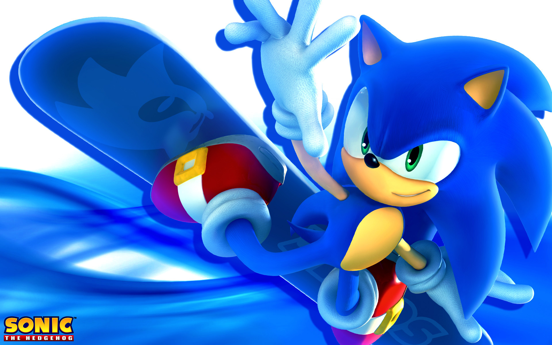 1920x1200 Sonic The Hedgehog Snowboarding Wallpaper by 