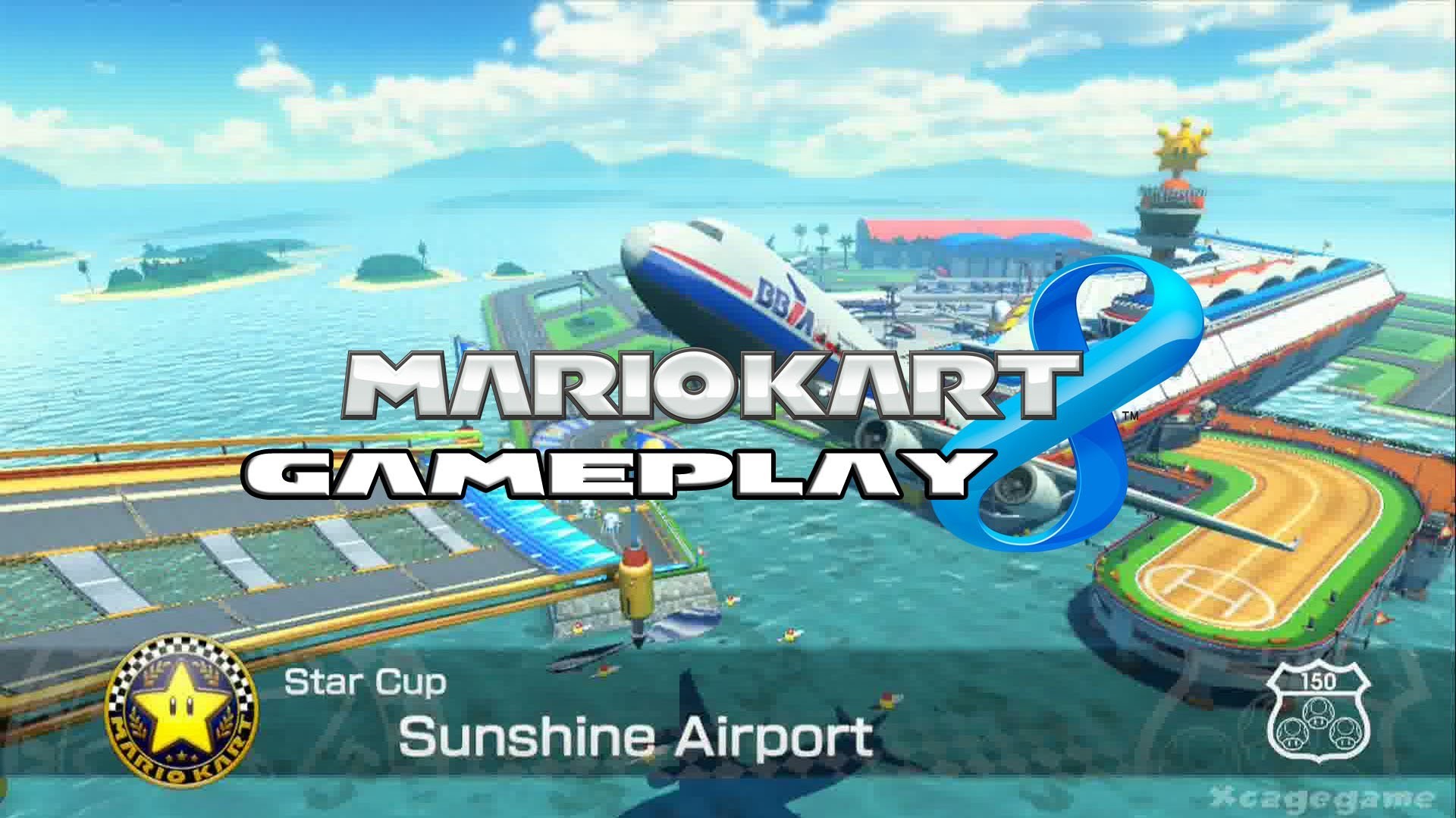 1920x1080 Mario Kart 8 - Sunshine Airport - Star Cup - Lakito Gameplay [ HD ] -  YouTube