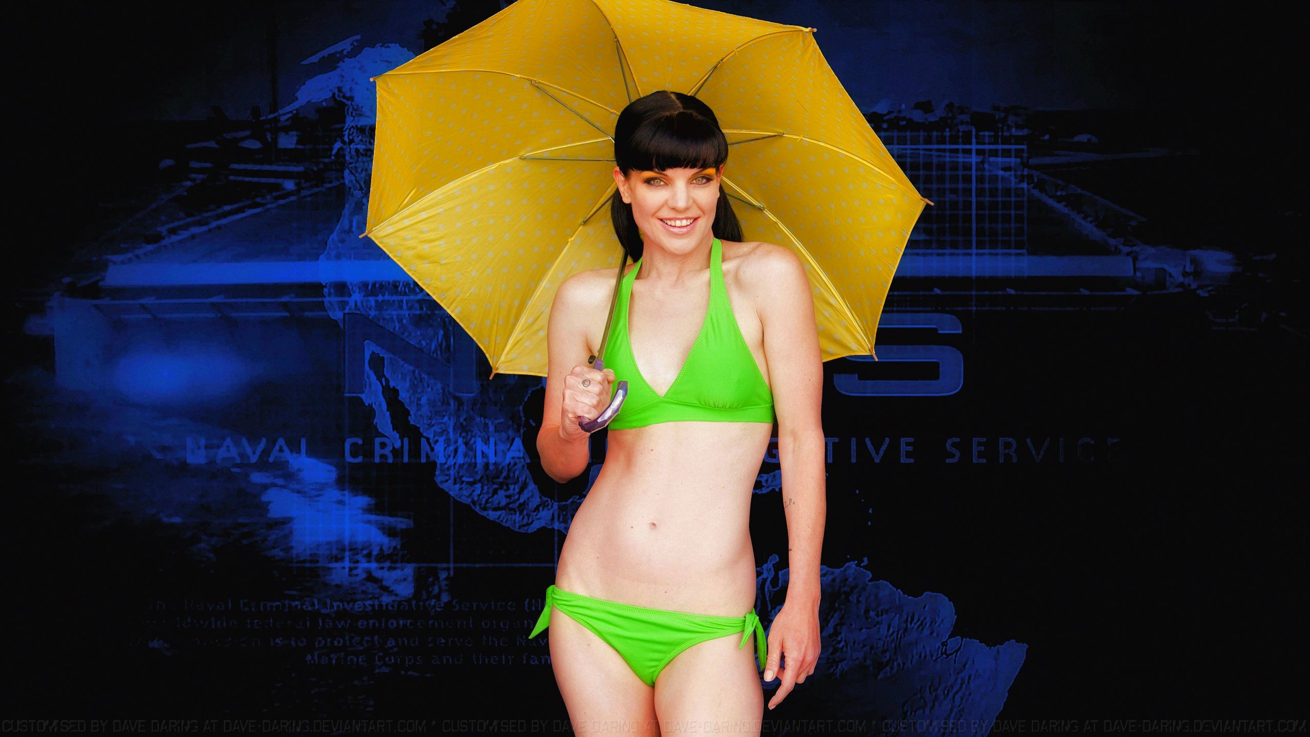 2560x1440 ... Pauley Perrette Parasol by Dave-Daring