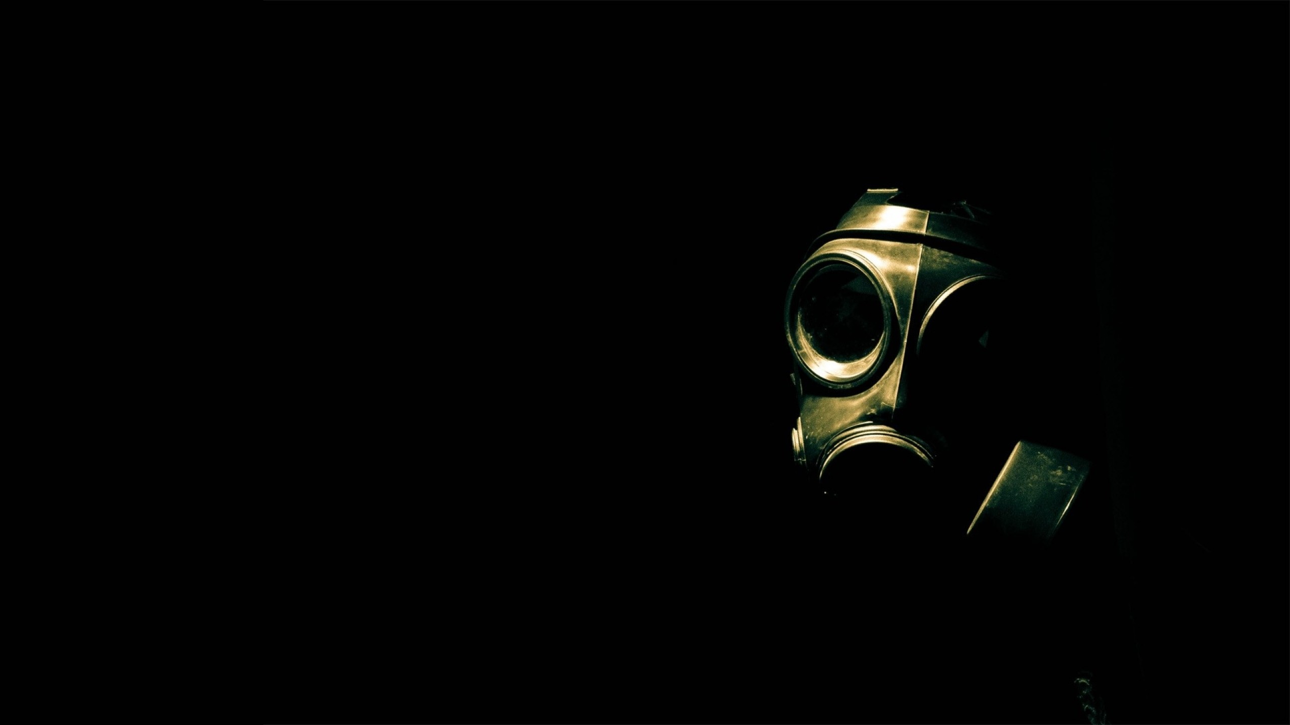 2560x1440 biohazard gas masks black background 1920x1080 wallpaper Art HD Wallpaper