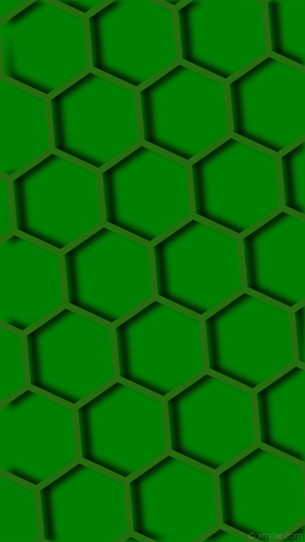1152x2048 wallpaper beehive hexagon green drop shadow #256e10 #008000 0Â° 26px 339px