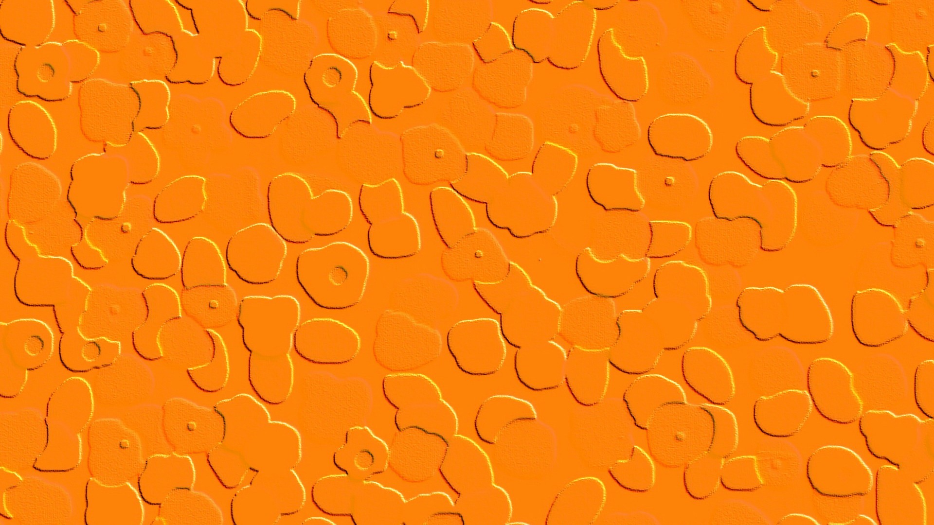 1920x1080 Orange Bubble Wallpaper Background