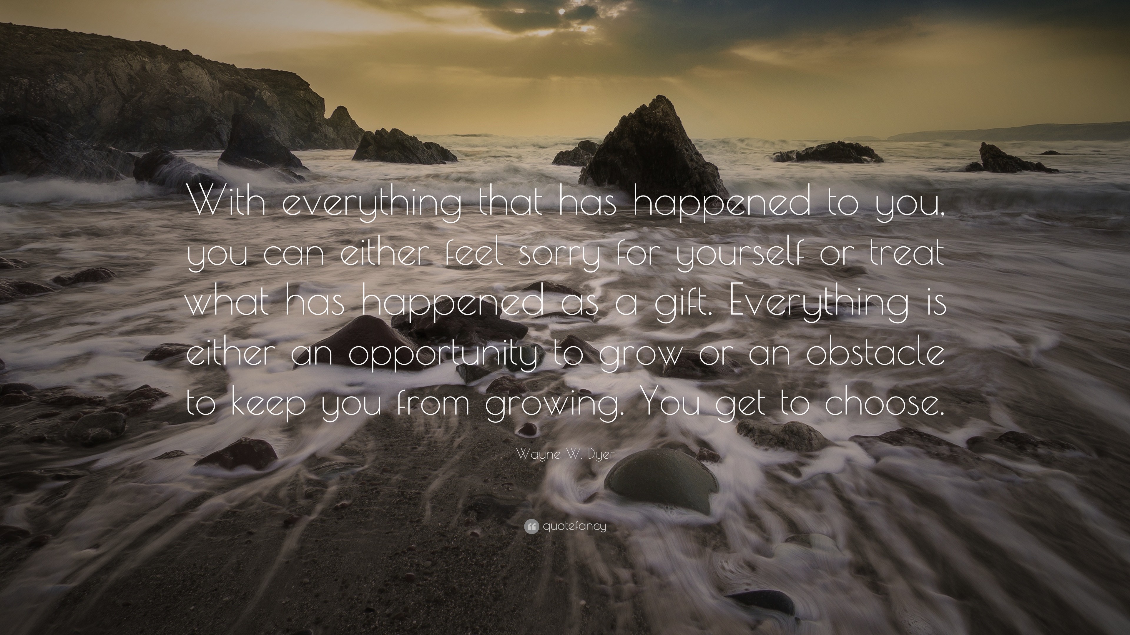 3840x2160 Positive Quotes: “With everything that has happened to you, you can either  feel