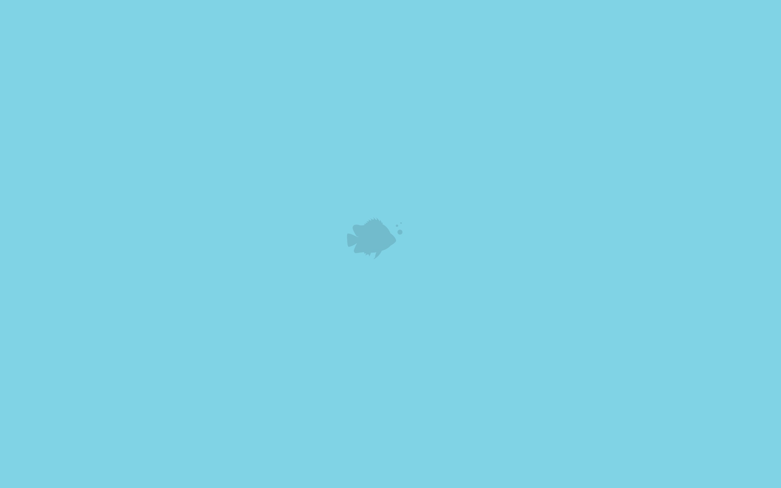2560x1600 Background Fish Blue Minimalistic Computers Images