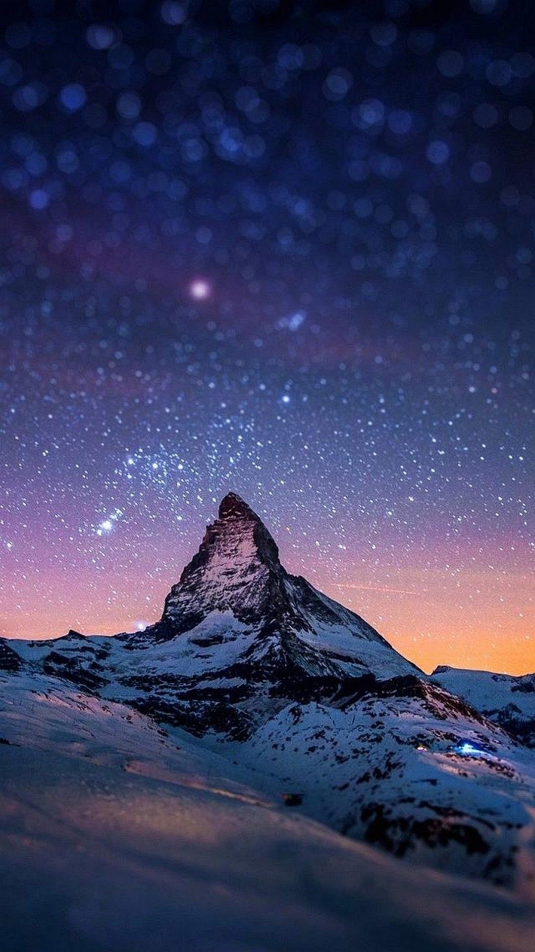 1080x1920 starry night over Everest wallpaper