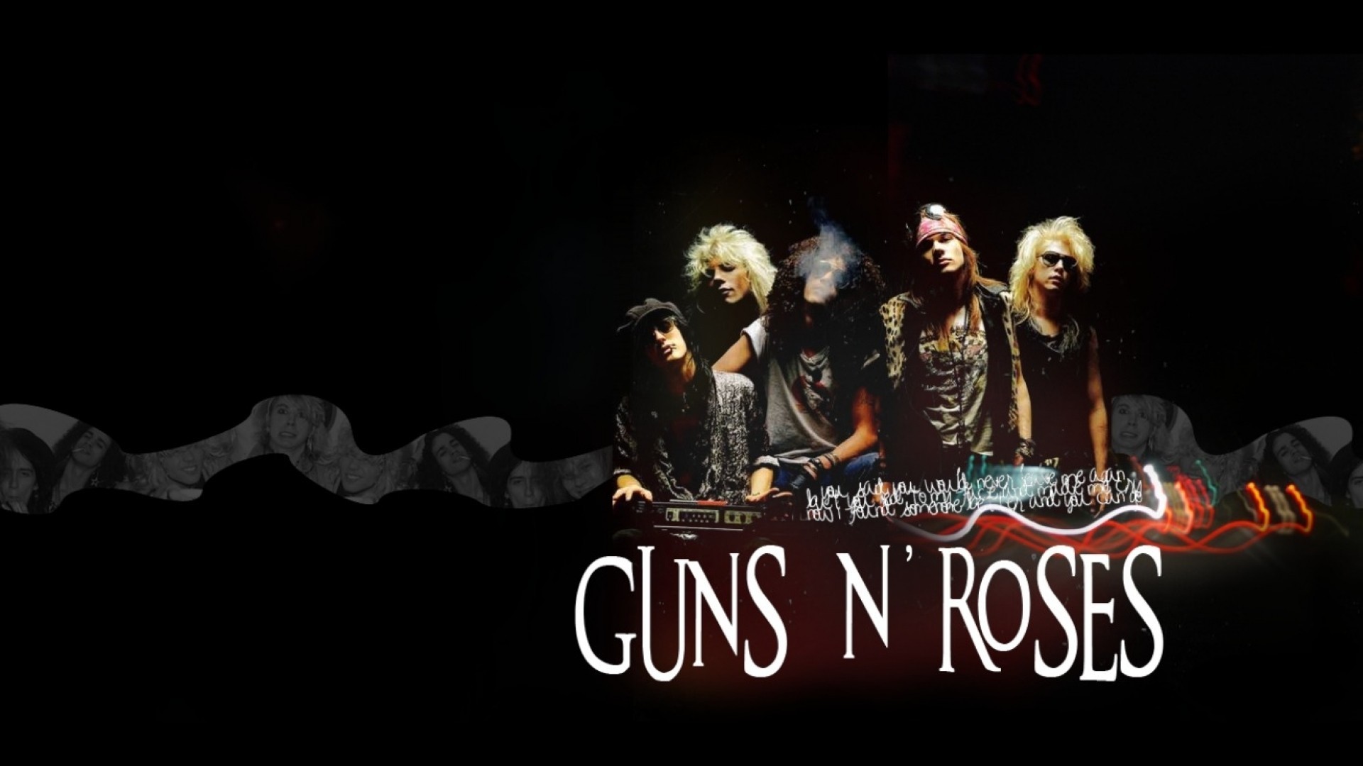 1920x1080 Guns N Roses, Paradise City, Productivity, Night, Song Wallpaper in   Resolution