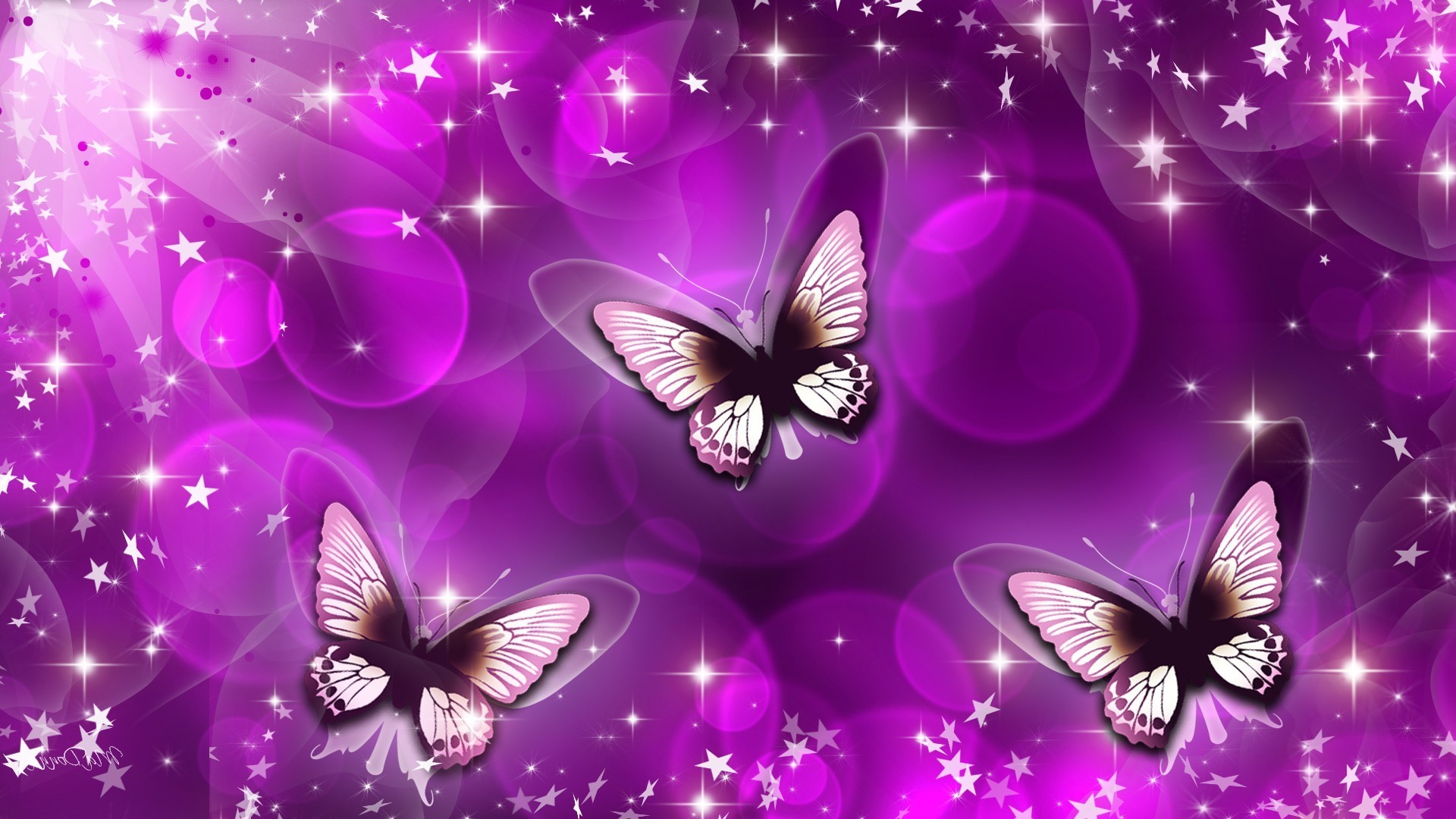 1920x1080 Animated butterfly wallpaper