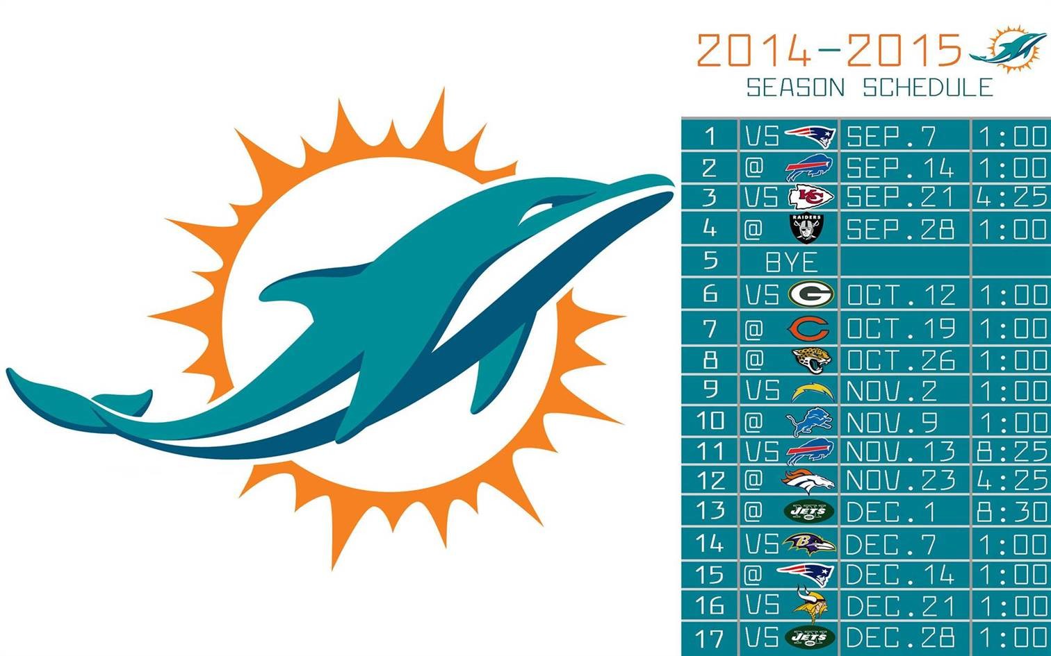 2880x1800  Miami Dolphins 2014 NFL Schedule Wallpaper Â· Download Â· Reso: ...