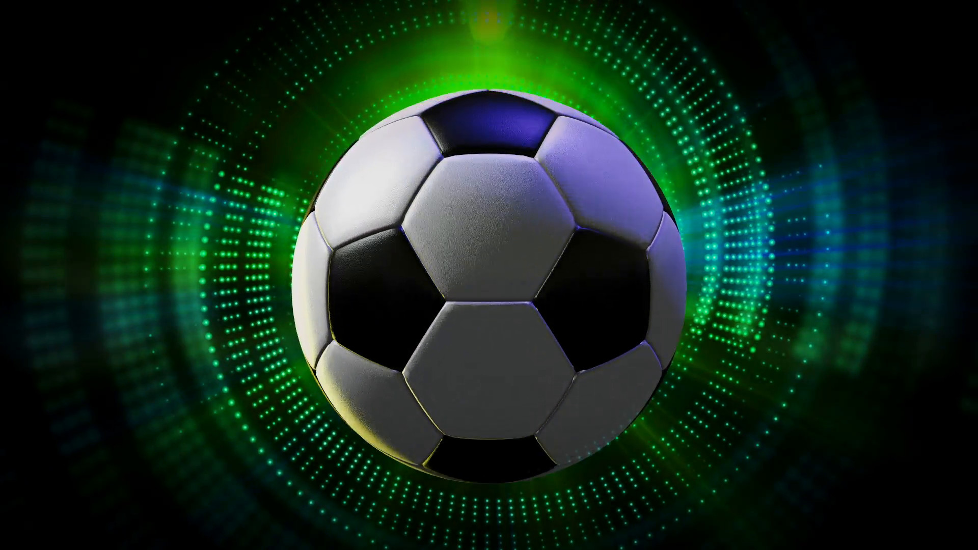 1920x1080 Subscription Library Rotating Soccer Ball as 3d Animated Sports Motion  Graphics Background in full HD  progressive resolution