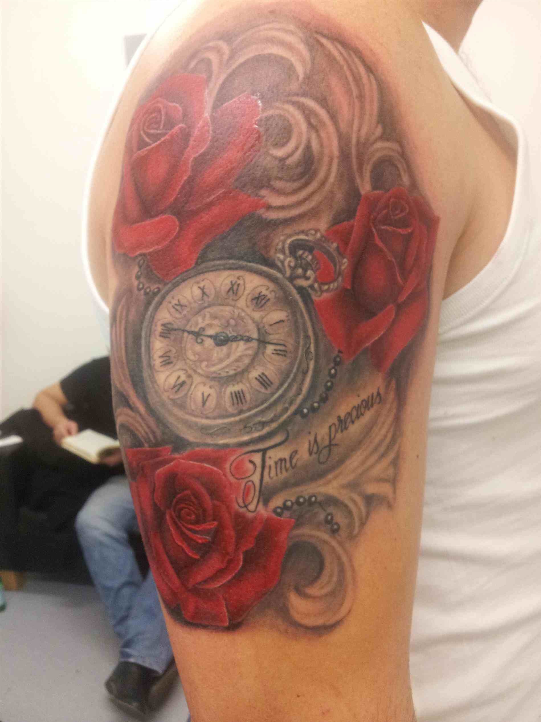 1899x2533 Red Rose With Black Background Tattoo
