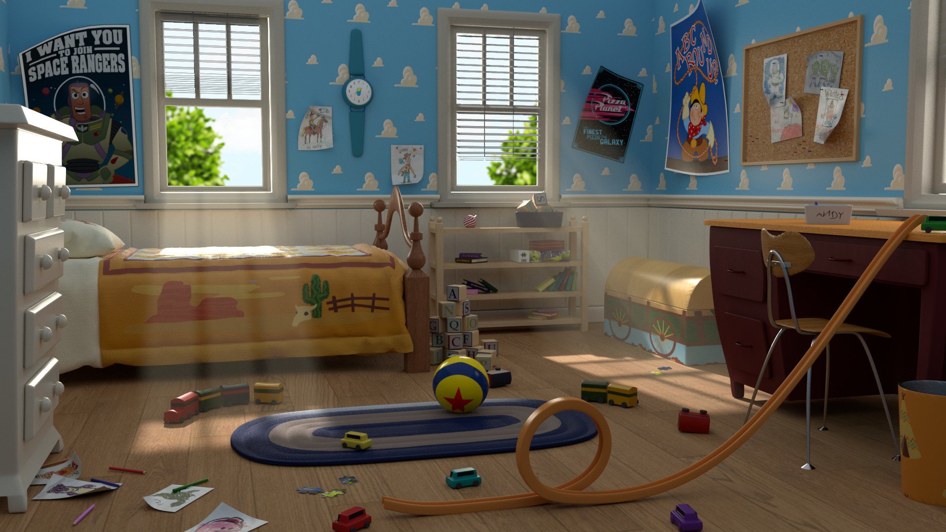 1920x1080 Andy's Room - Toy Story