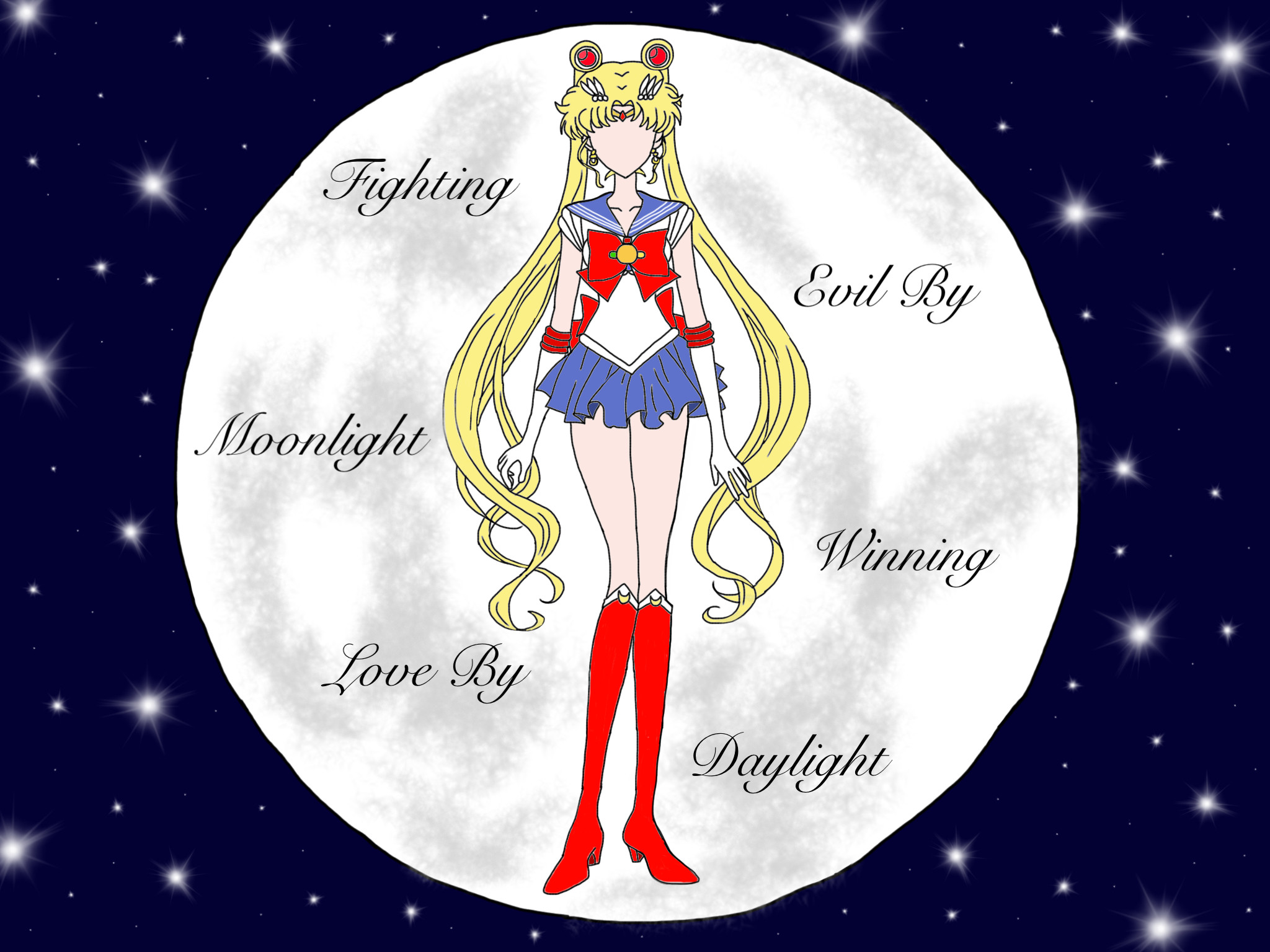 2048x1536 ... Sailor Moon Wallpaper- Sailor Moon by FoxNinja18