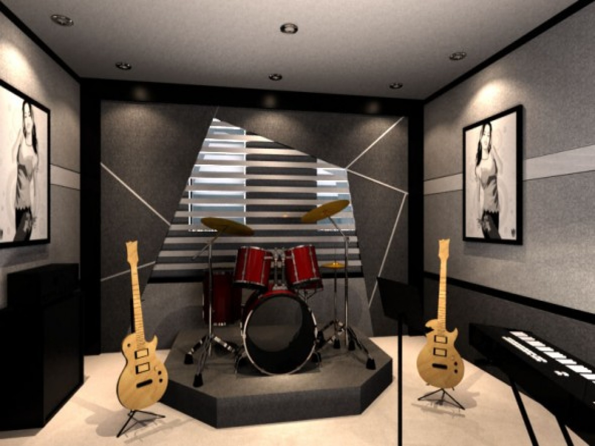1920x1440  Small Minimalist Of Home Music Studio Ideas Room Excerpt Rustic  Interior Design Free. interior ...
