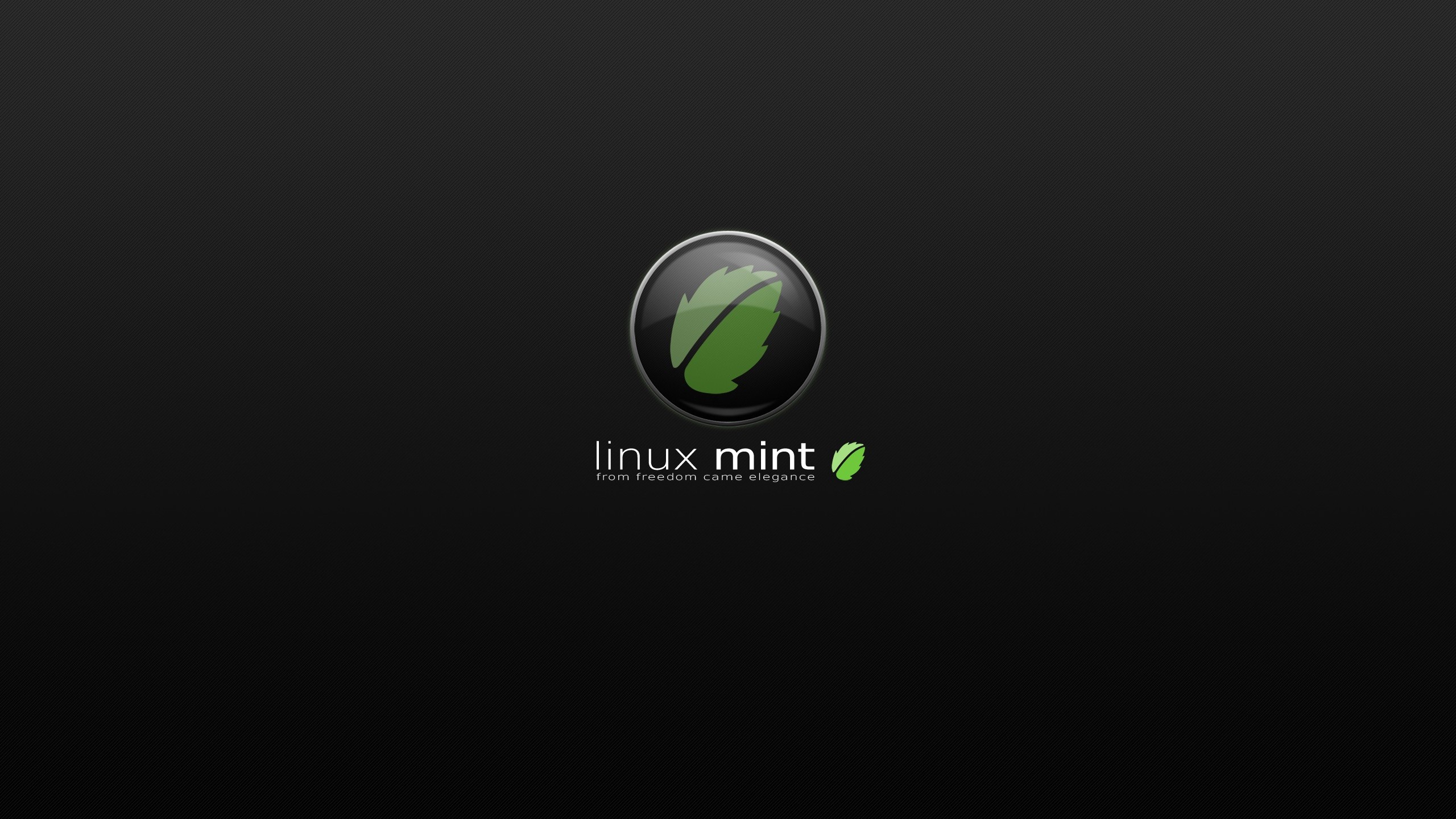 2560x1440  Wallpaper linux, linux mint, gnu, logo, texture
