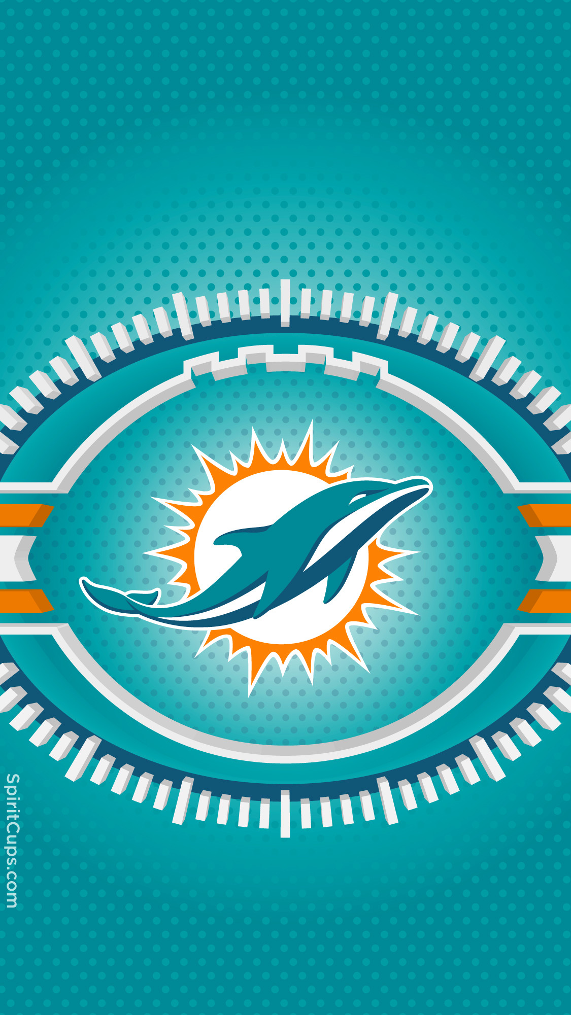 1125x2001 Miami Dolphins Logo Wallpaper. Iphone 6/6 Plus/6S/6S Plus/7/7 Plus/8/8 Plus  Sports Wallpaper with