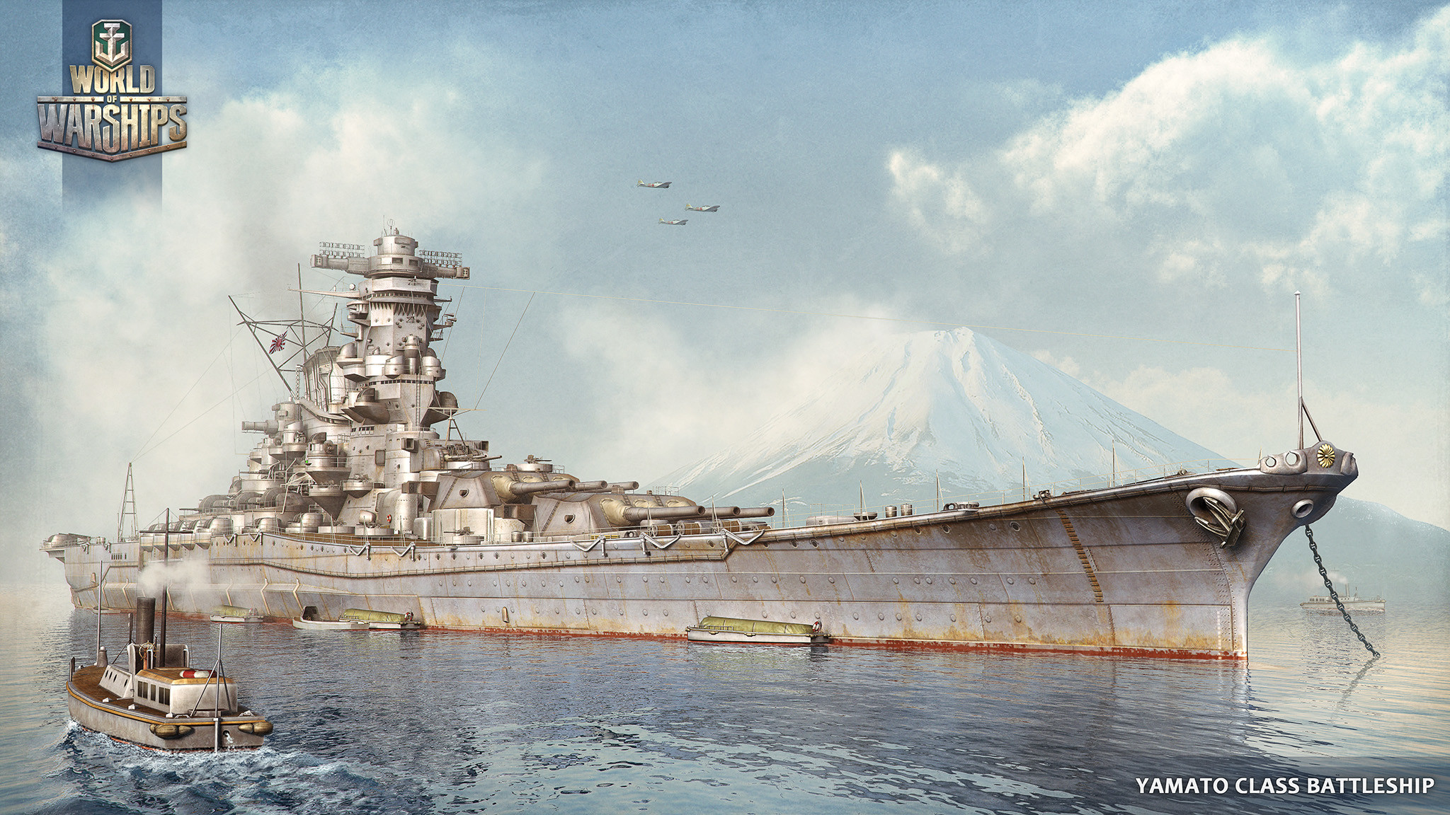 2048x1152 Battleship Yamato #23