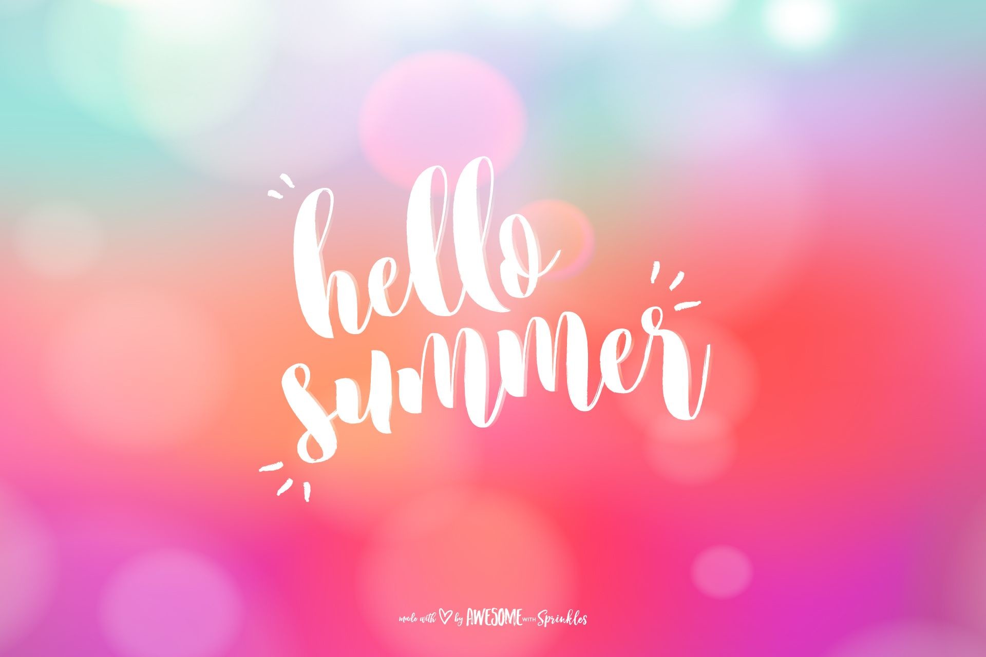 1920x1280 Hello Summer Wallpaper