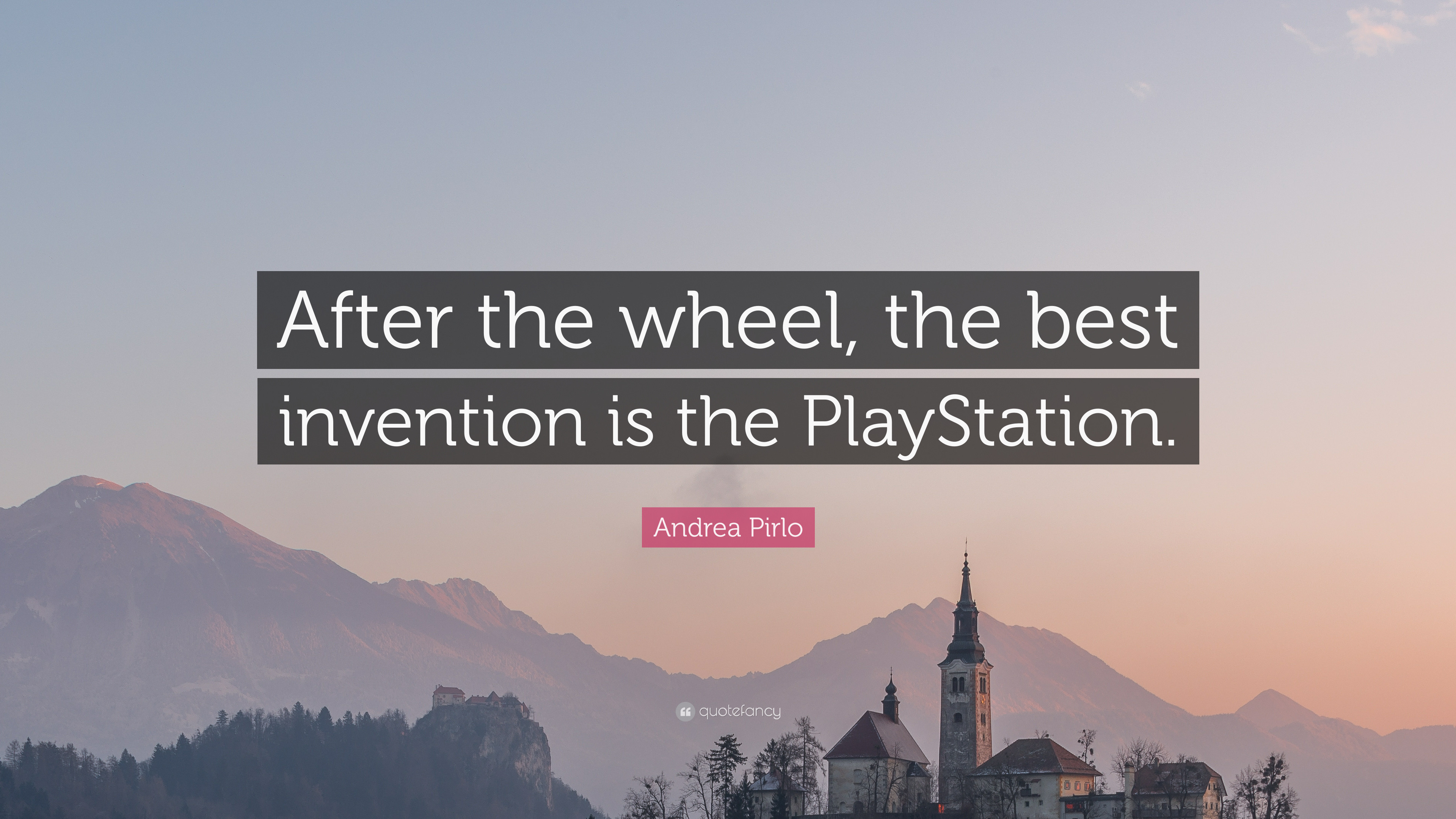 3840x2160 Andrea Pirlo Quote: “After the wheel, the best invention is the PlayStation.