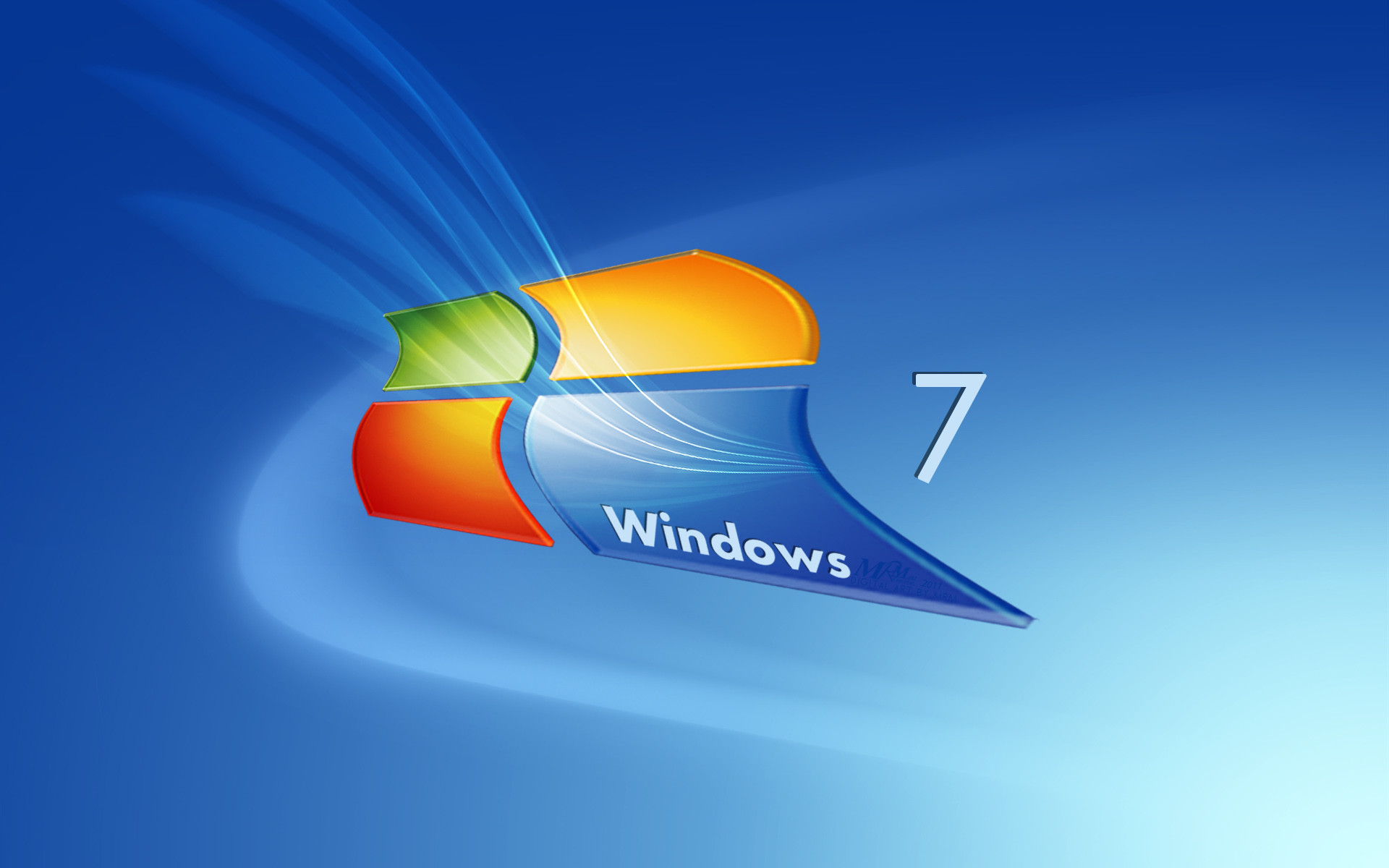 1920x1200 Animated Windows 7 Digital Art Background.