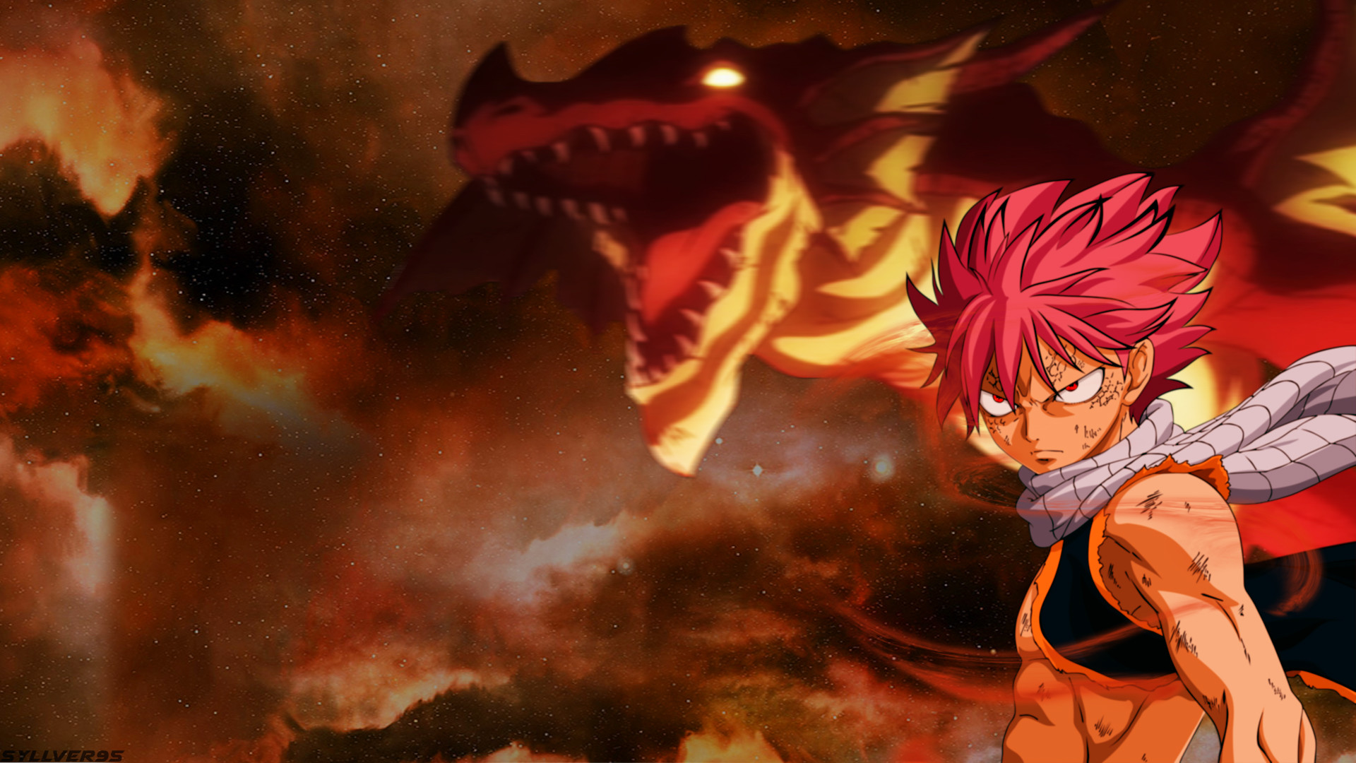 1920x1080 Anime - Fairy Tail Igneel (Fairy Tail) Natsu Dragneel Dragon Fire Anime  Wallpaper