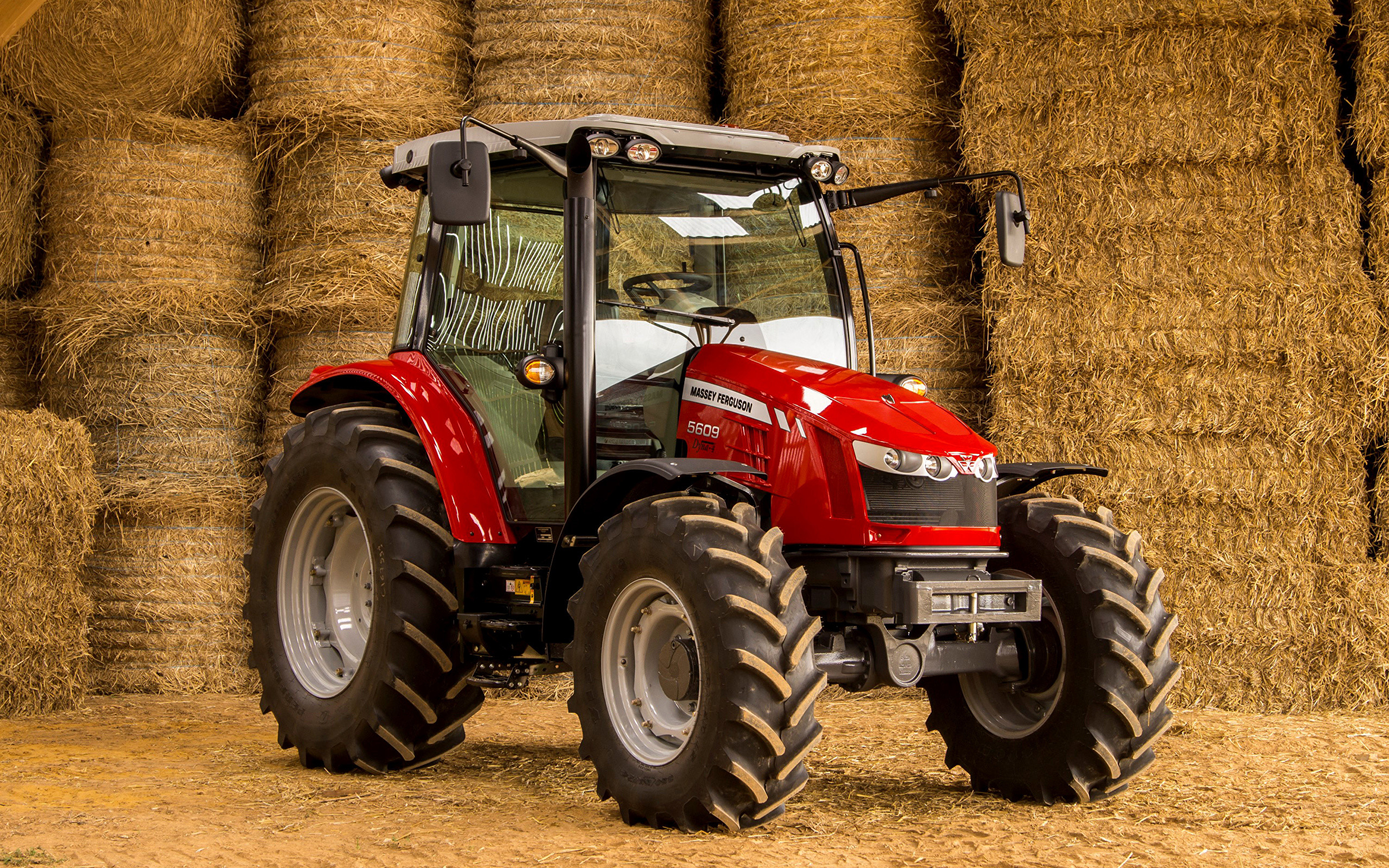 2560x1600 Wallpapers Tractor 2013-16 Massey Ferguson 5609 Hay 