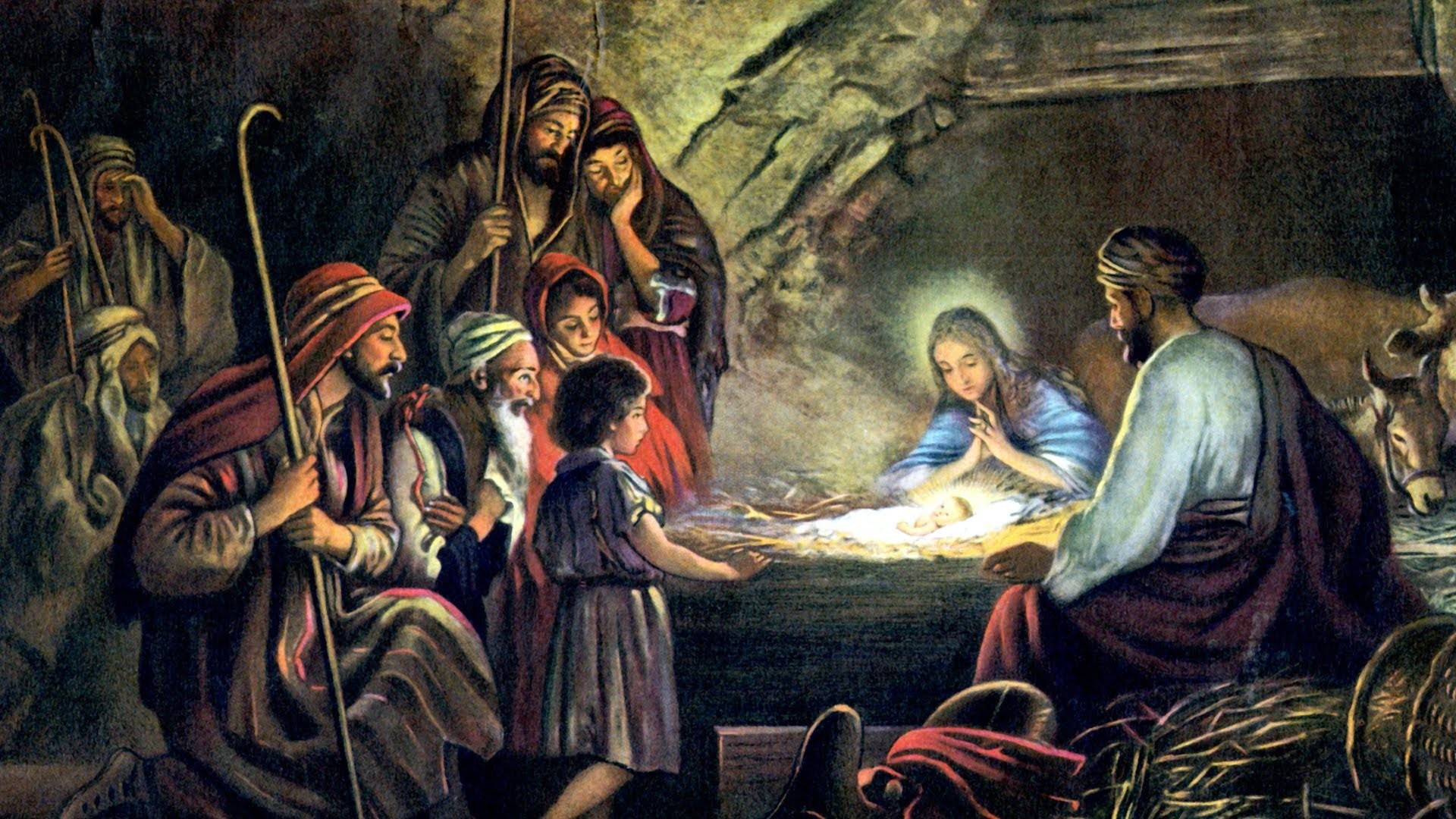 Christmas Jesus Birth Wallpaper