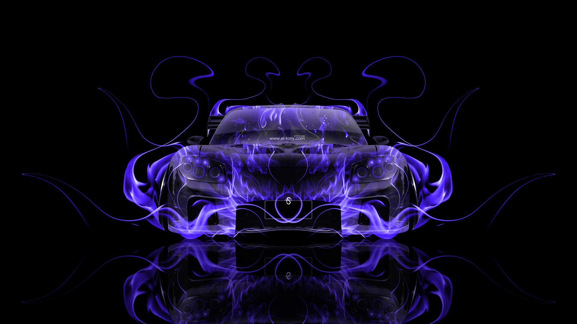 1920x1080 Mazda RX7 VeilSide JDM Front Fire Car 2014 | el Tony