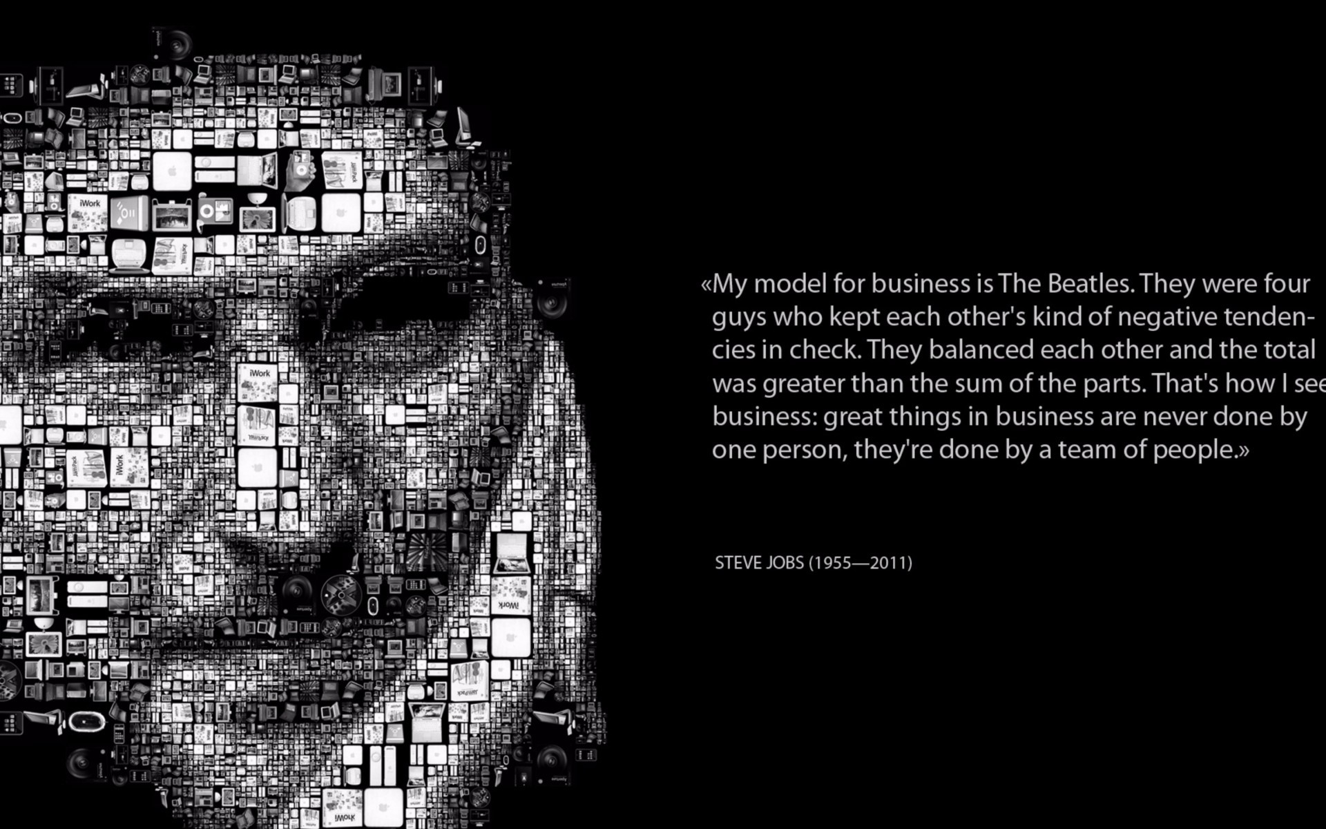 1920x1200 Steve Jobs 4K Inspirational Quote Wallpaper