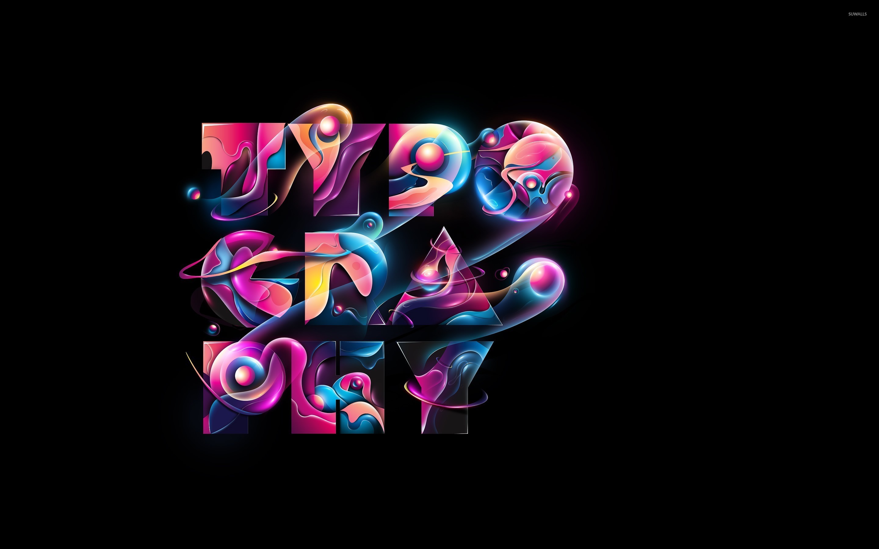 2880x1800 Colorful Typography wallpaper