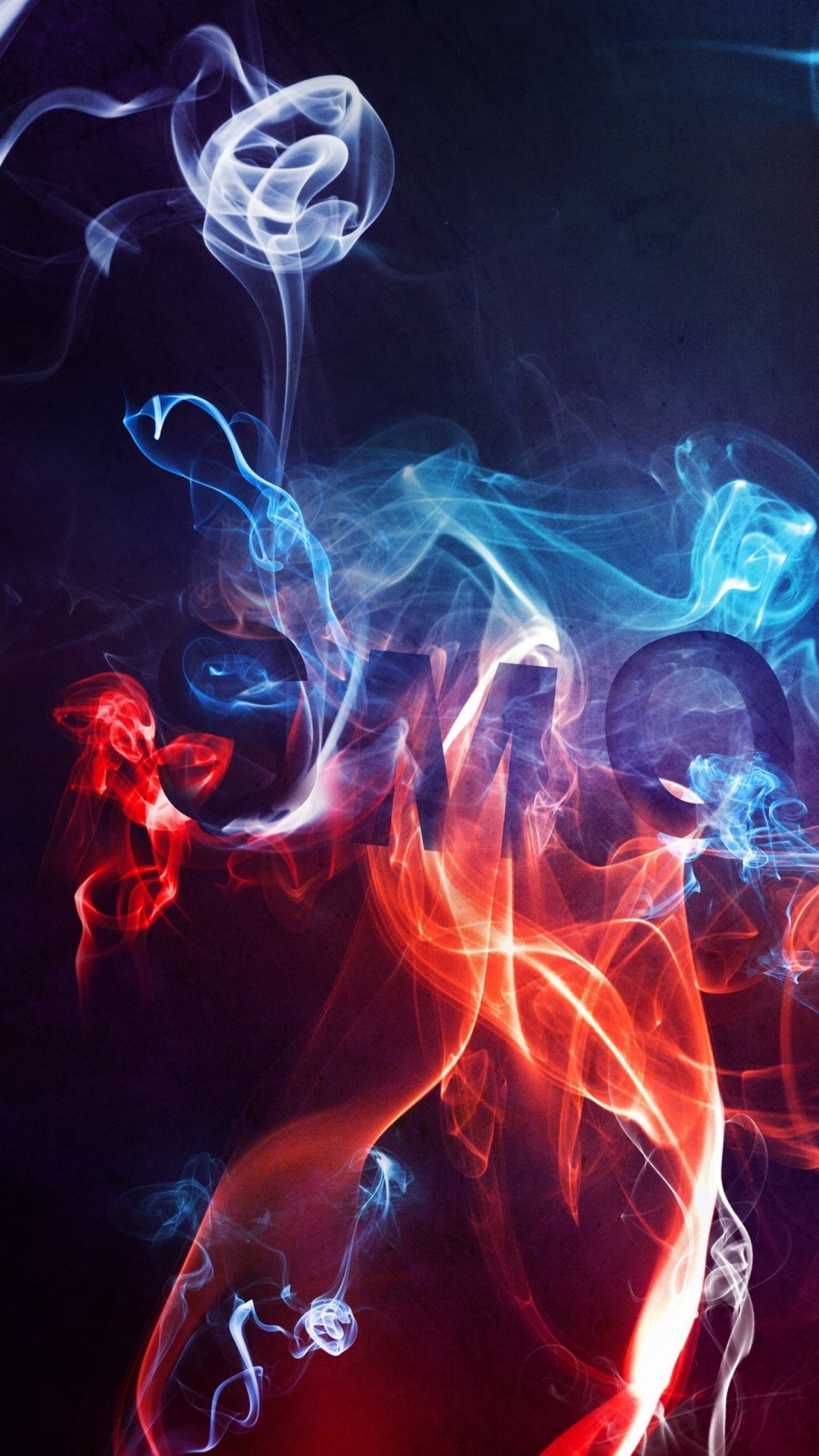 1440x2560  Wallpaper smoke, color, background, blurred