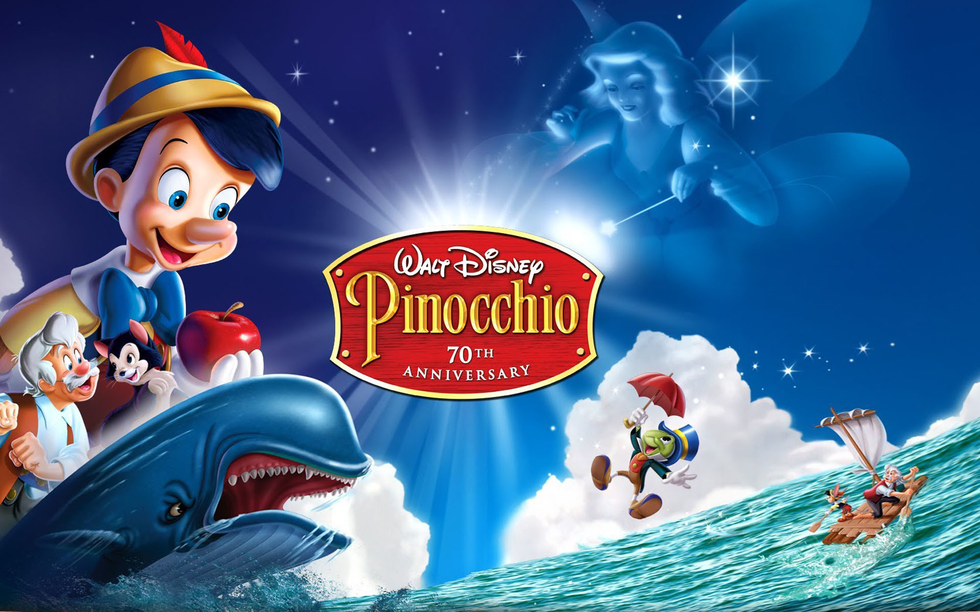 1920x1200 Walt Disney Pinocchio Fir.