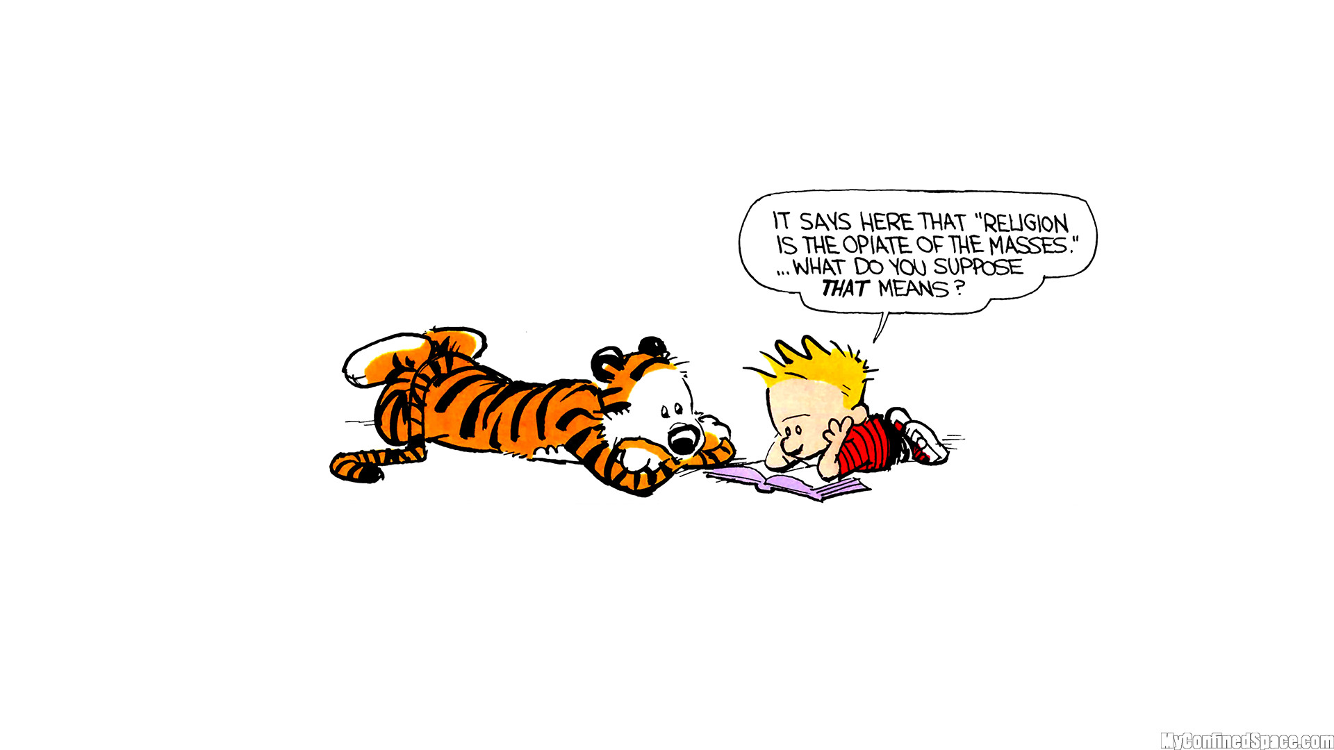 1920x1080 Calvin And Hobbes Wallpaper Quote