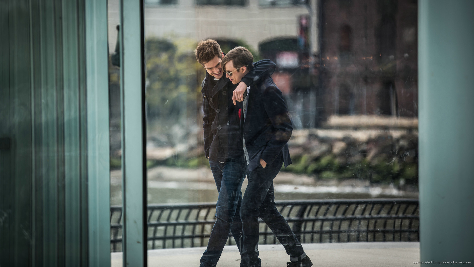 1920x1080 Peter Parker And Harry Osborn Walking picture