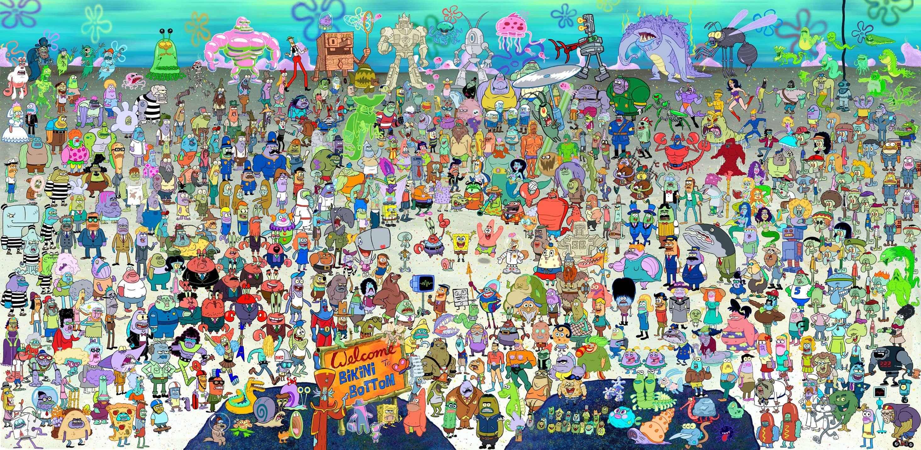 2928x1431 Spongebob Squarepants Background