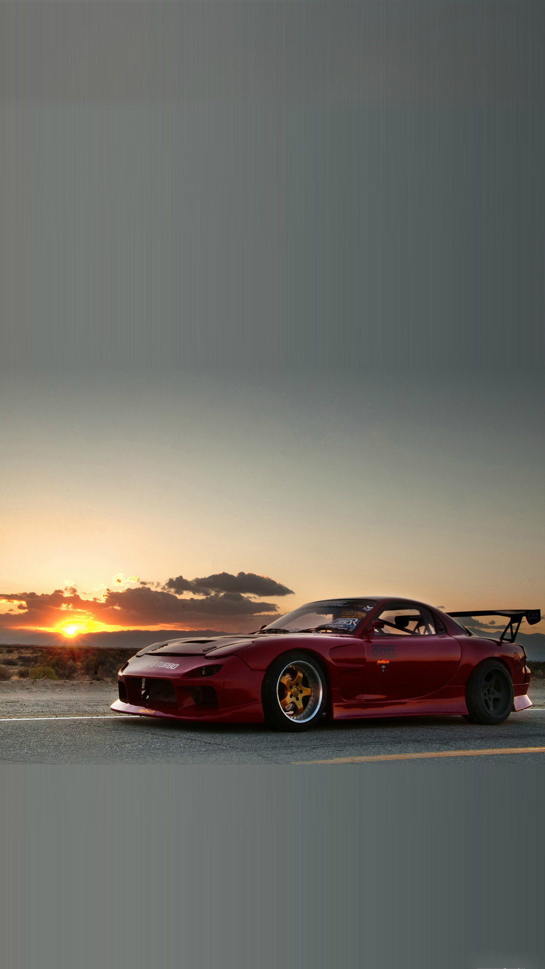 1080x1920 Mazda RX7 Sunset #iPhone #7 #wallpaper