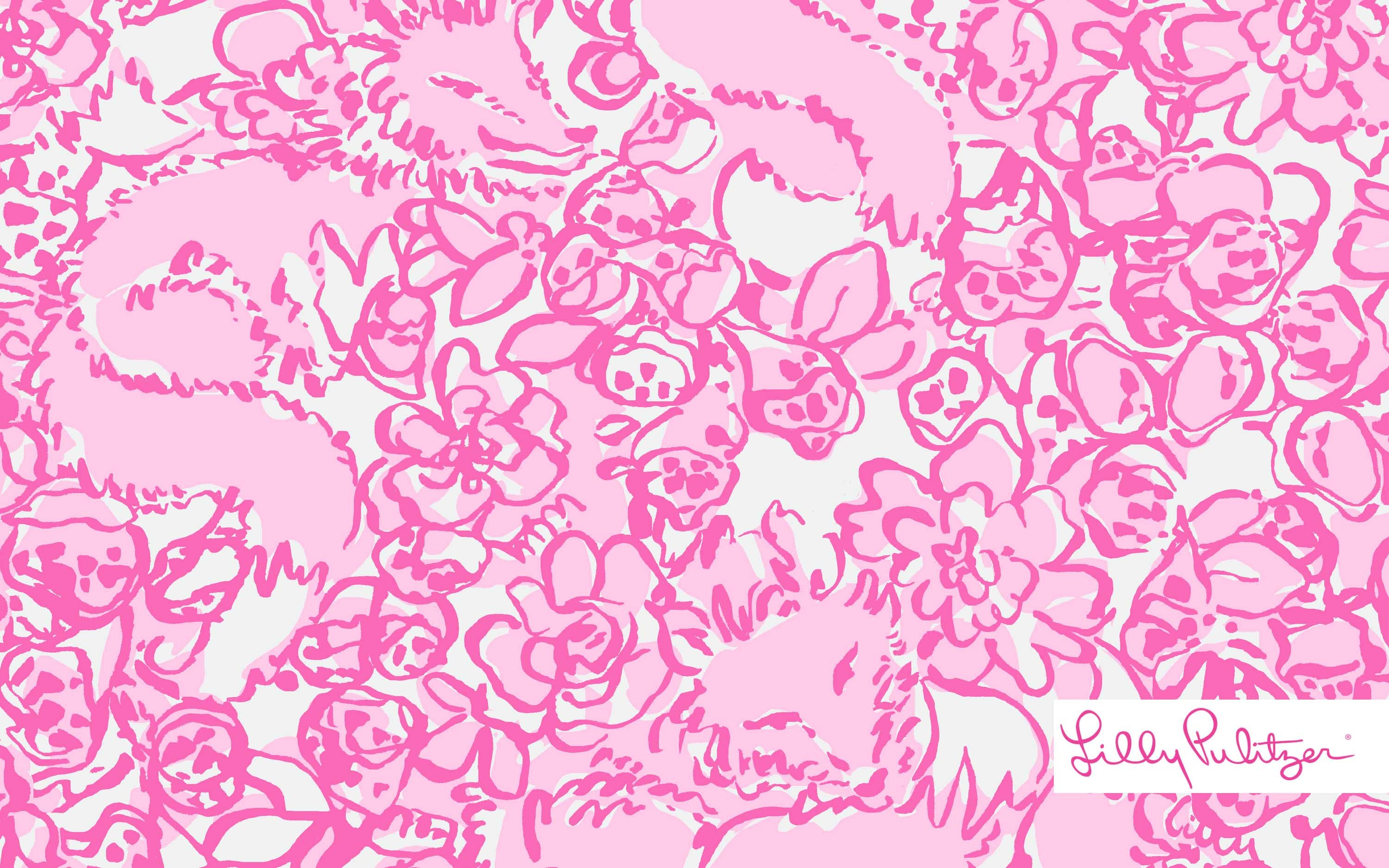 3000x1876 Lilly Pulitzer She's A Fox Wallpaper