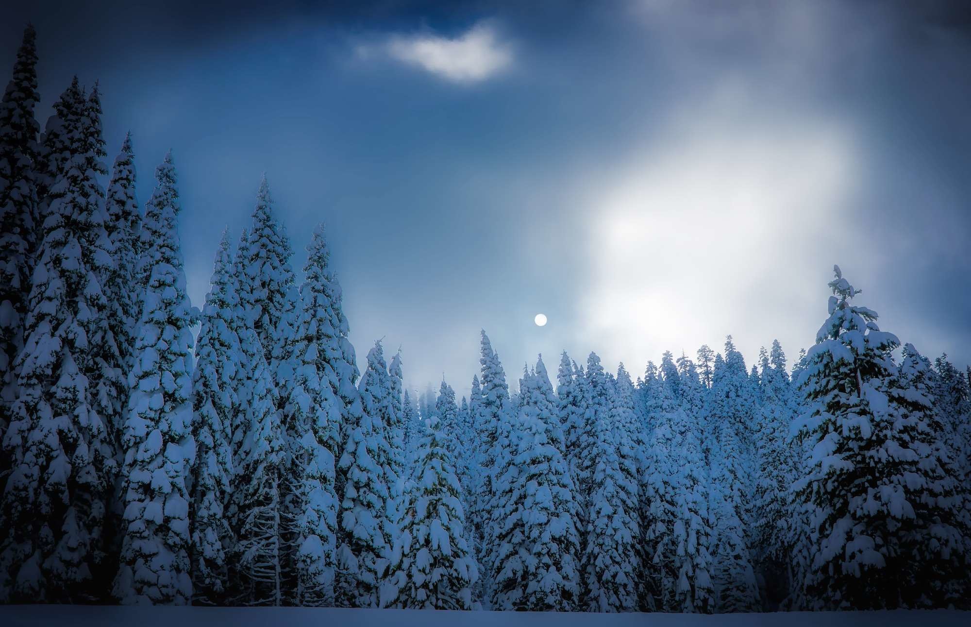 2000x1291 ... dusk, forest, hdr, landscape, moon, nature, outdoors, rural, sky, snow,  squaw valley, sunset, trees, wilderness, winter, woods wallpaper and  background