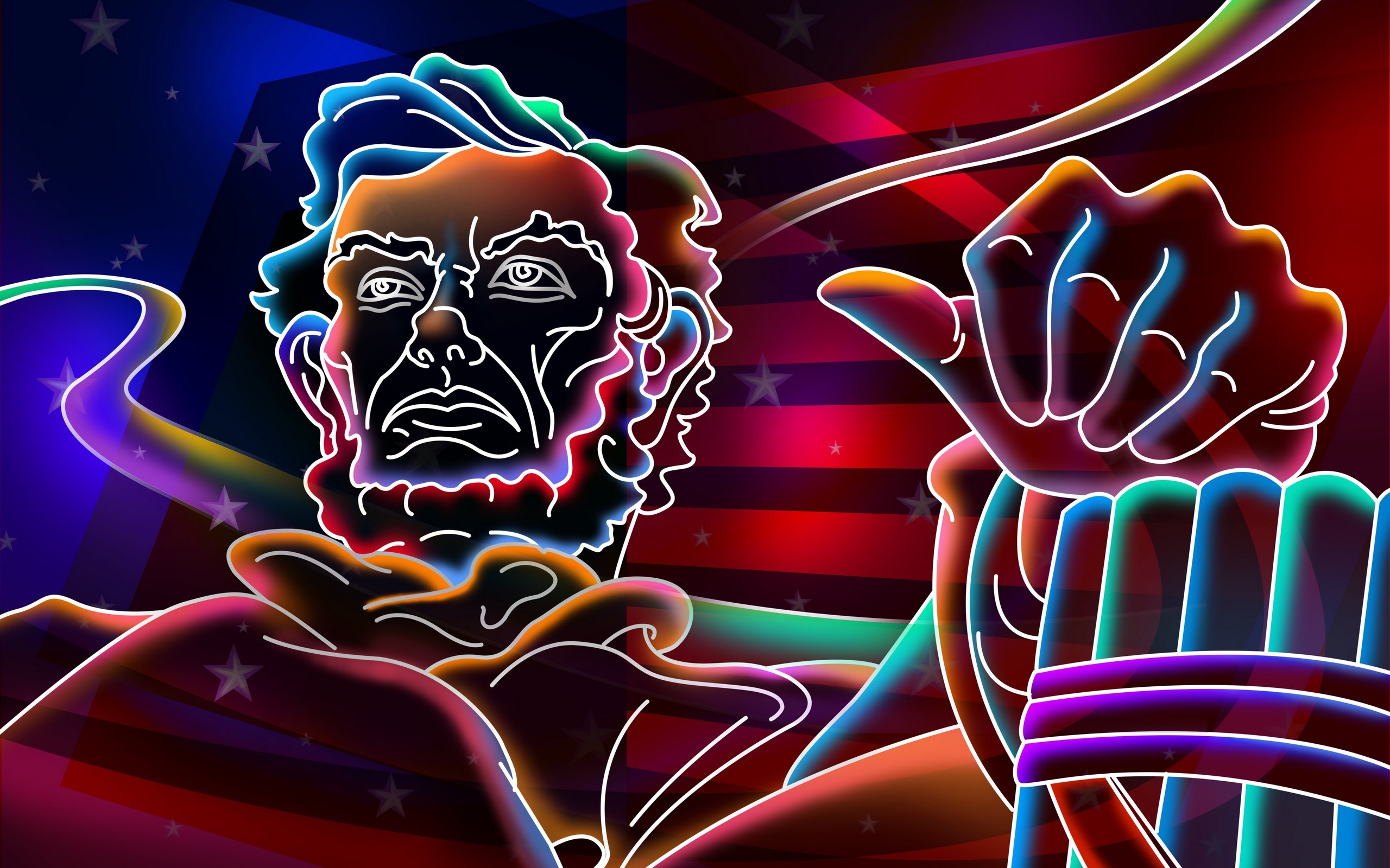 2560x1600 Abe Lincoln frees the raves.