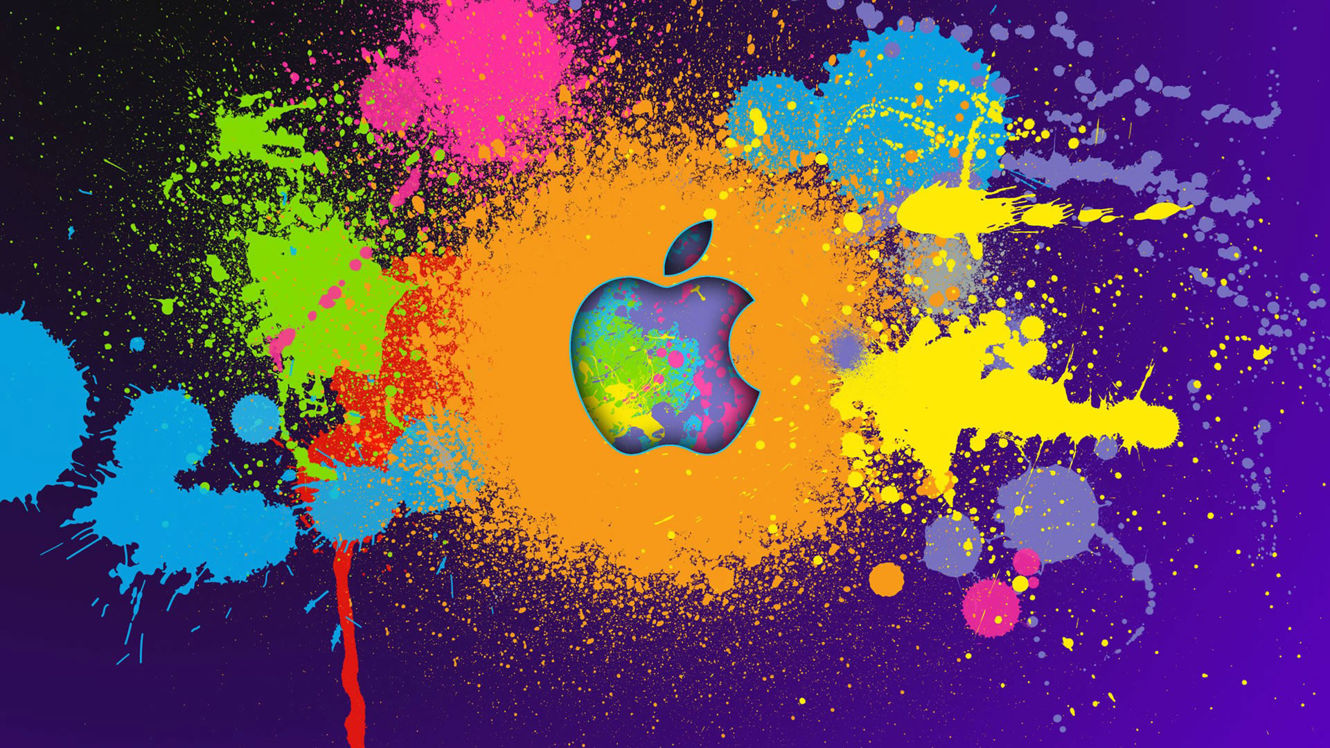1920x1080 hd pics photos best apple logo color splash attractive hd quality desktop  background wallpaper