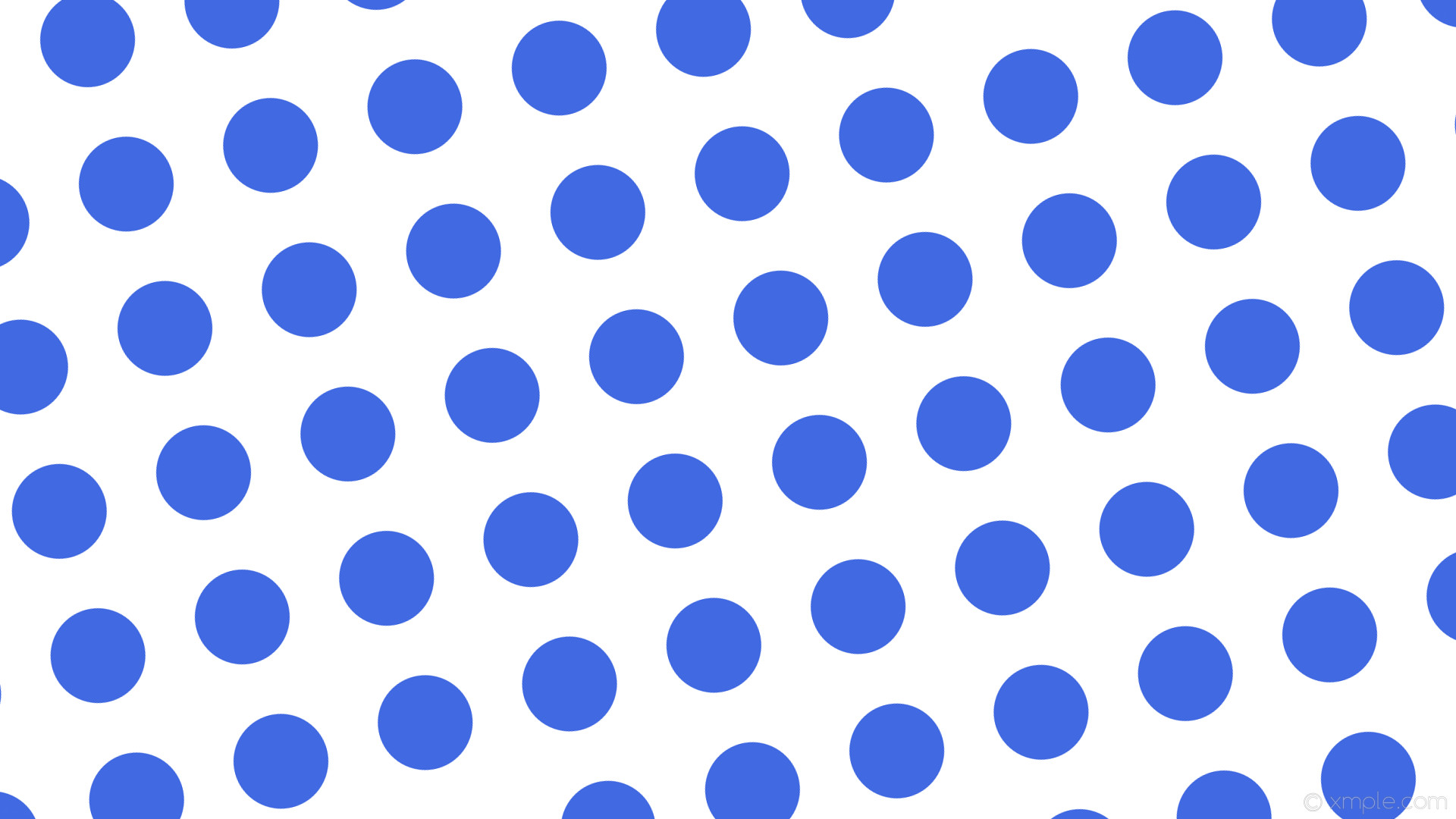 1920x1080 wallpaper white polka dots blue spots royal blue #ffffff #4169e1 105Â° 125px  197px