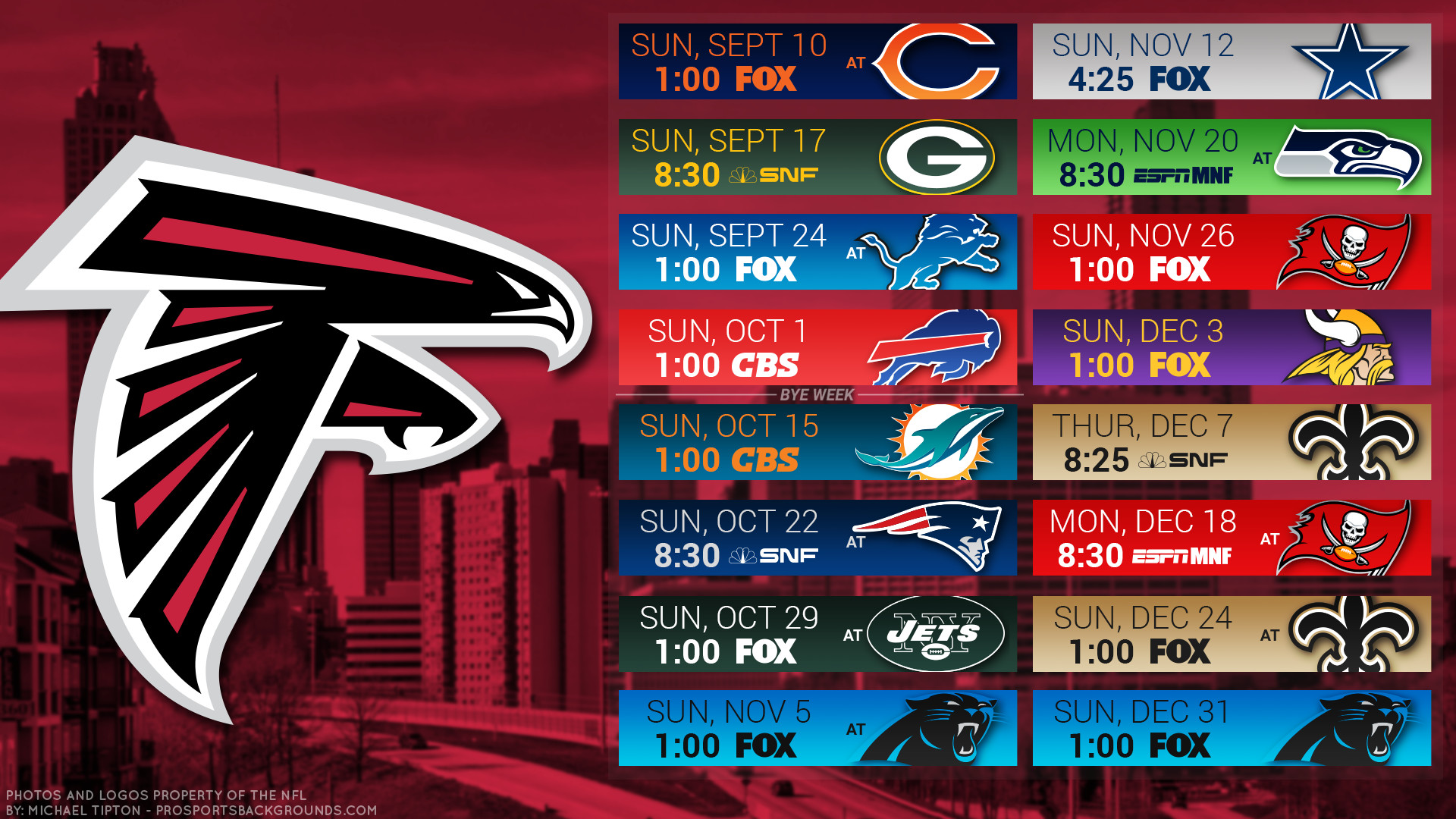 1920x1080 Atlanta Falcons 2017 schedule city football logo wallpaper free pc desktop  computer ...