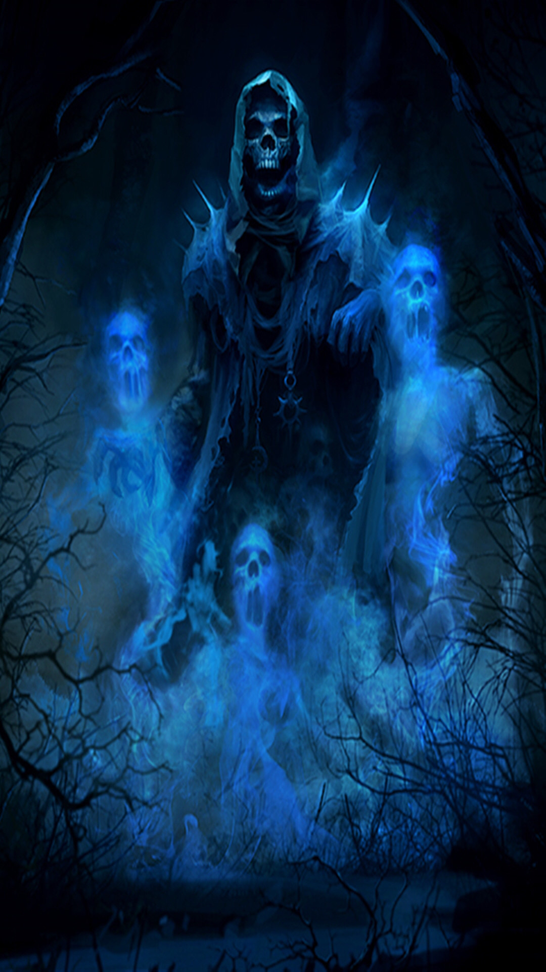 1080x1920 Check out this wallpaper for your iPhone: http://zedge.net/ Â· Reaper Tattoo Badass SkullsGrim ...