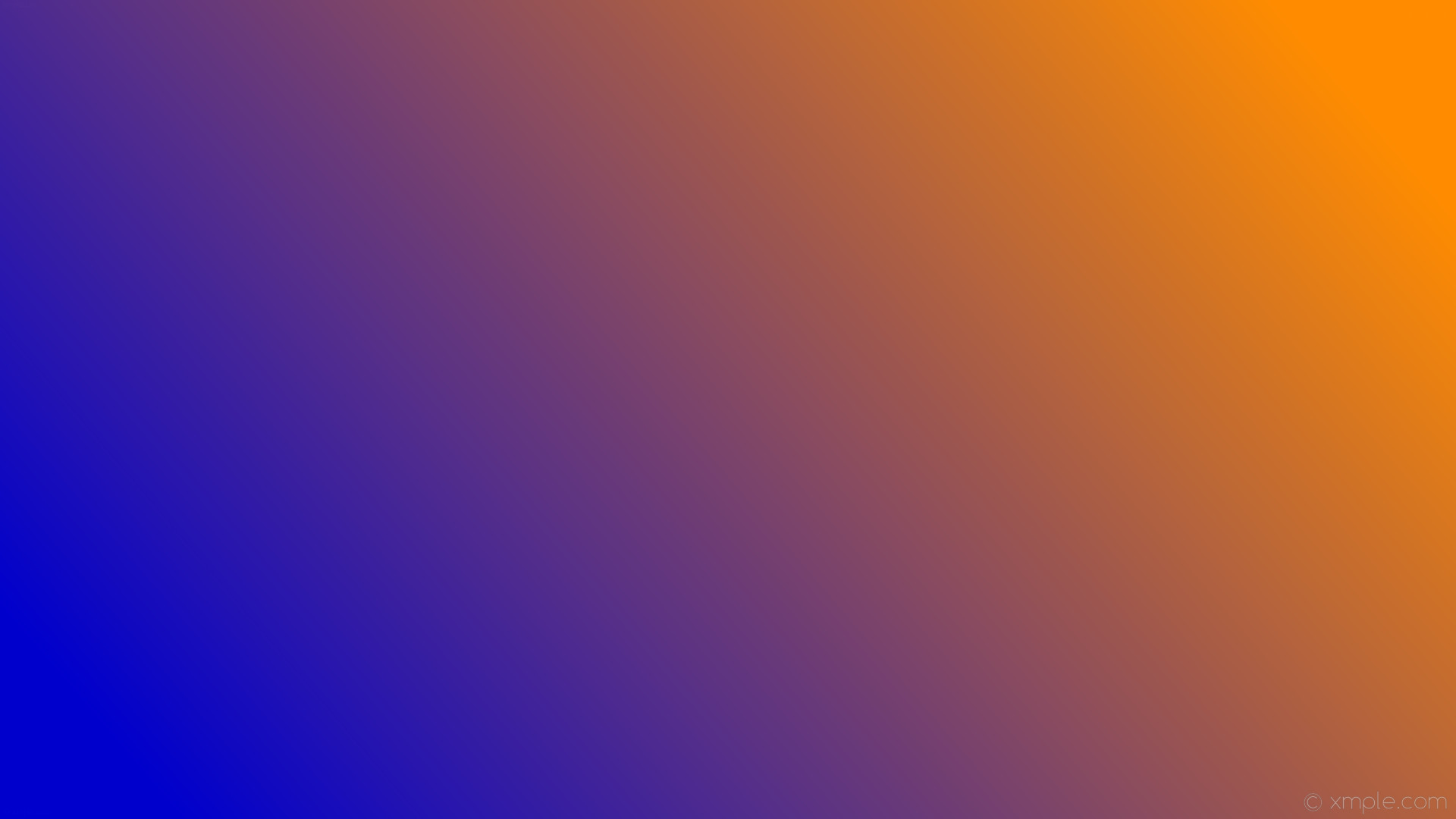 1920x1080 wallpaper linear orange gradient blue dark orange medium blue #ff8c00  #0000cd 15Â°