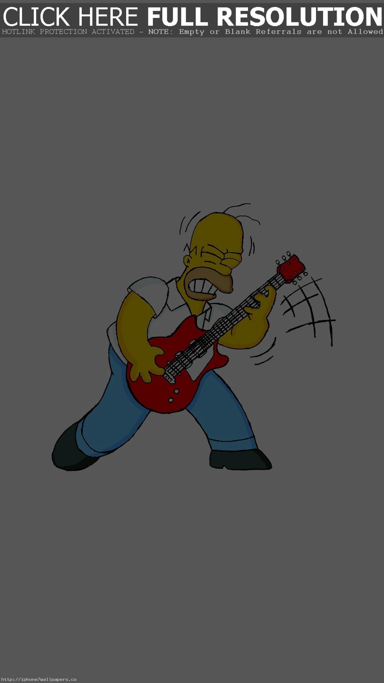 1242x2208 Homer Simpson Music White Illustration Art Android wallpaper - Android HD  wallpapers