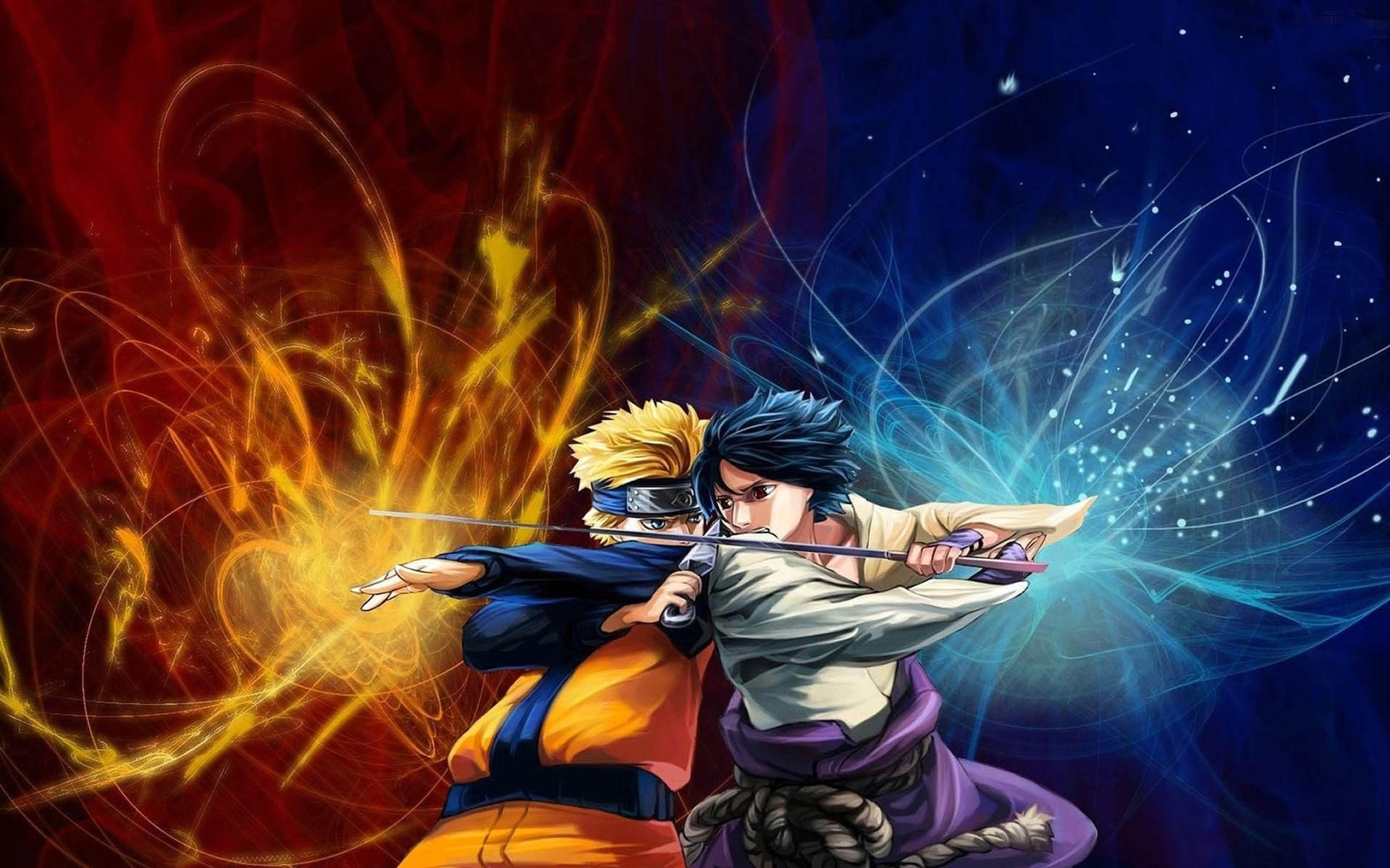 1920x1200 Naruto vs Sasuke  wallpaper