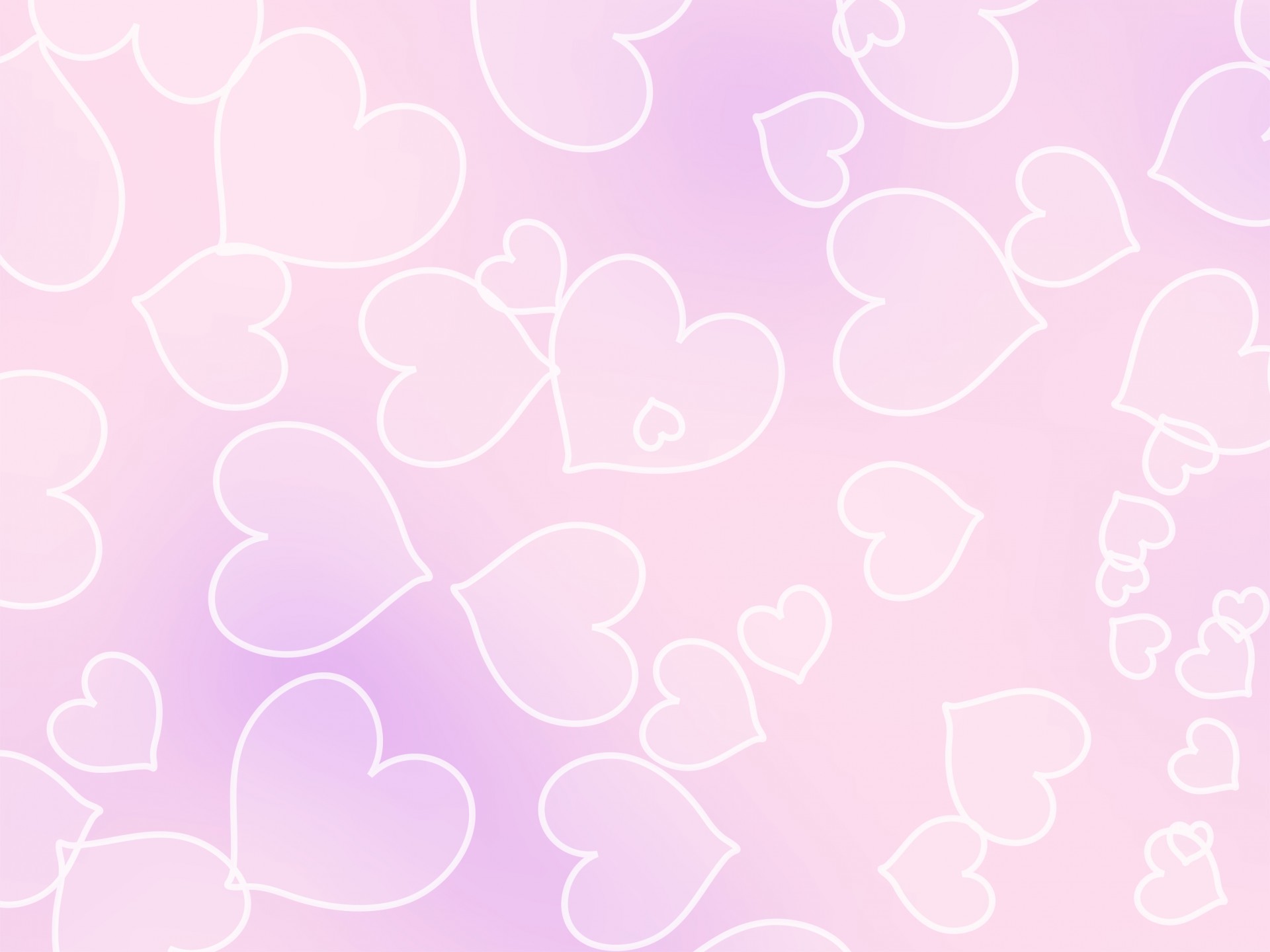 1920x1440 Pale Pink Heart Background