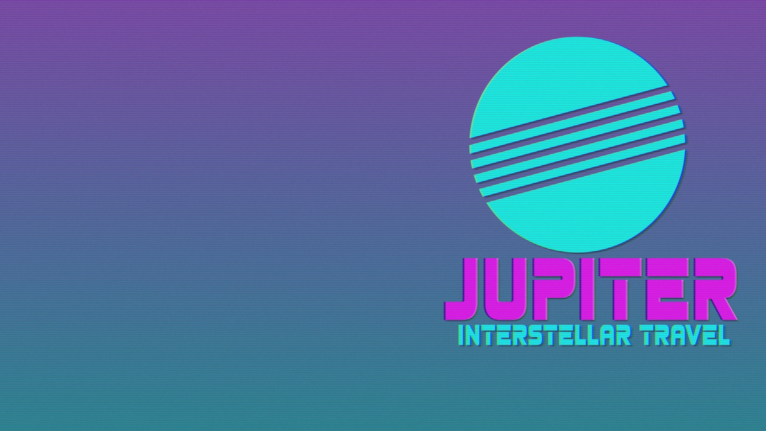 2560x1440 80s SciFi inspired simple wallpaper I made.