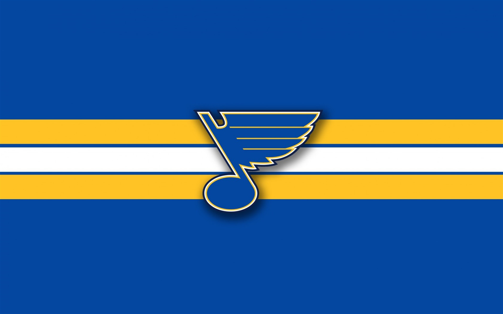 1920x1200 St Louis Blues, logo, emblem, blue yellow background, NHL, American hockey