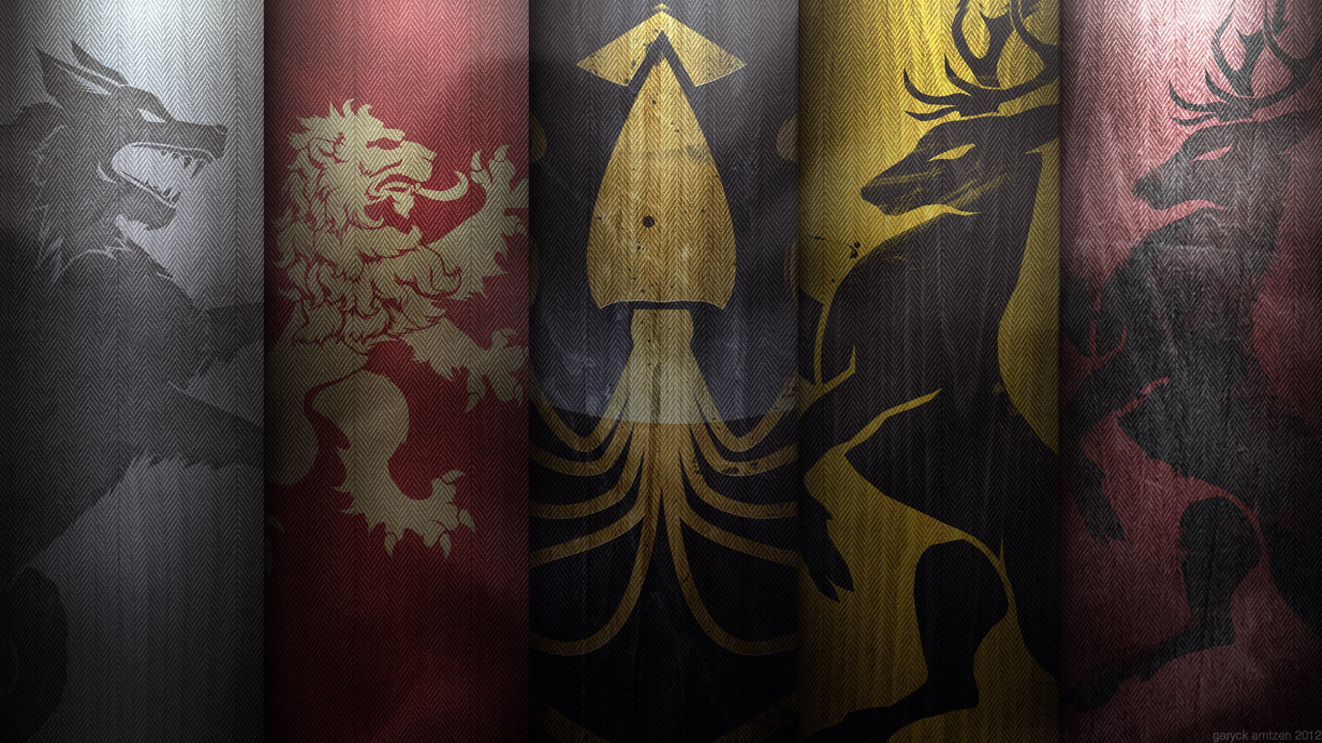 1920x1080 Game of Thrones House Flags  wallpaper